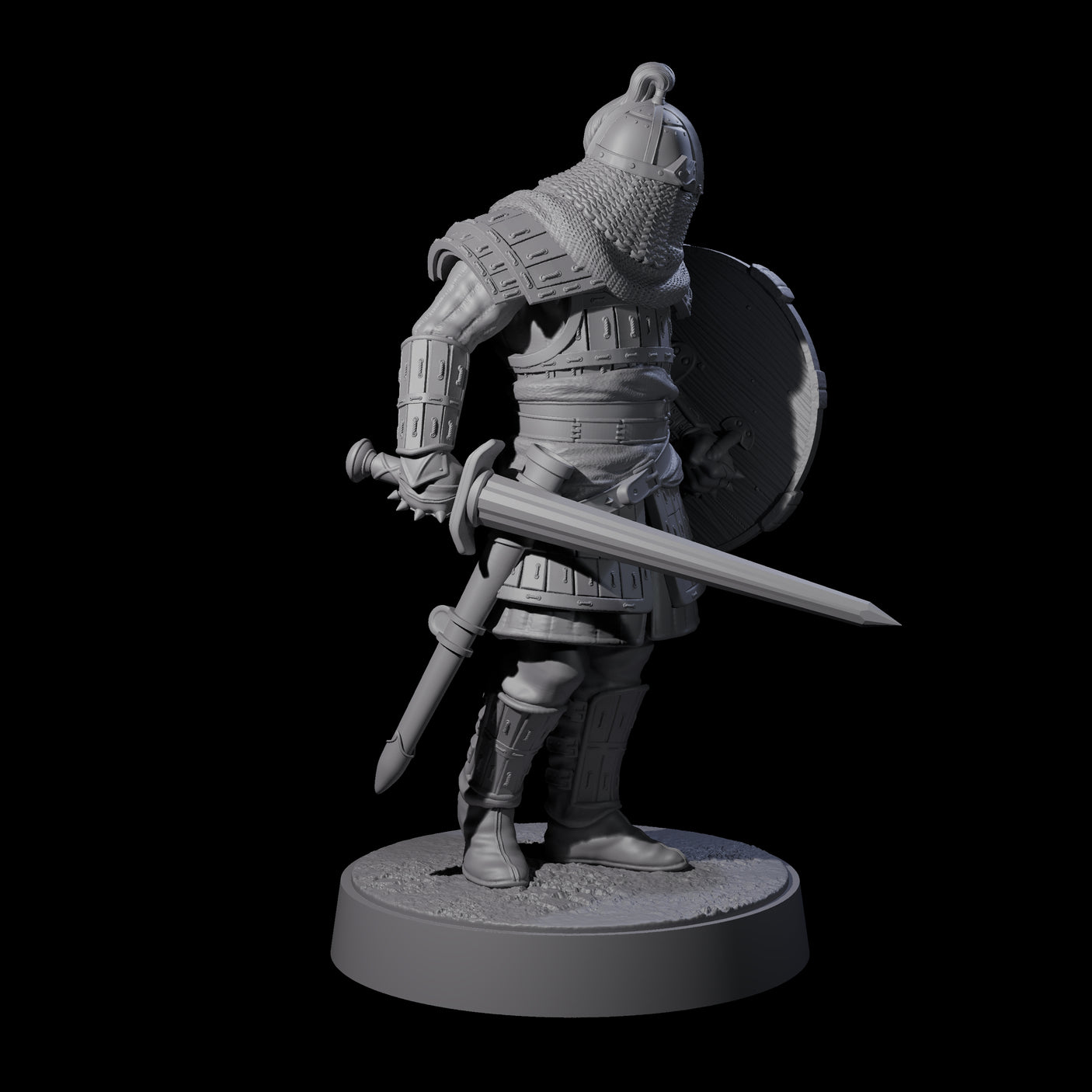 Desert Mercenary A Miniature for Dungeons and Dragons, Pathfinder or other TTRPGs
