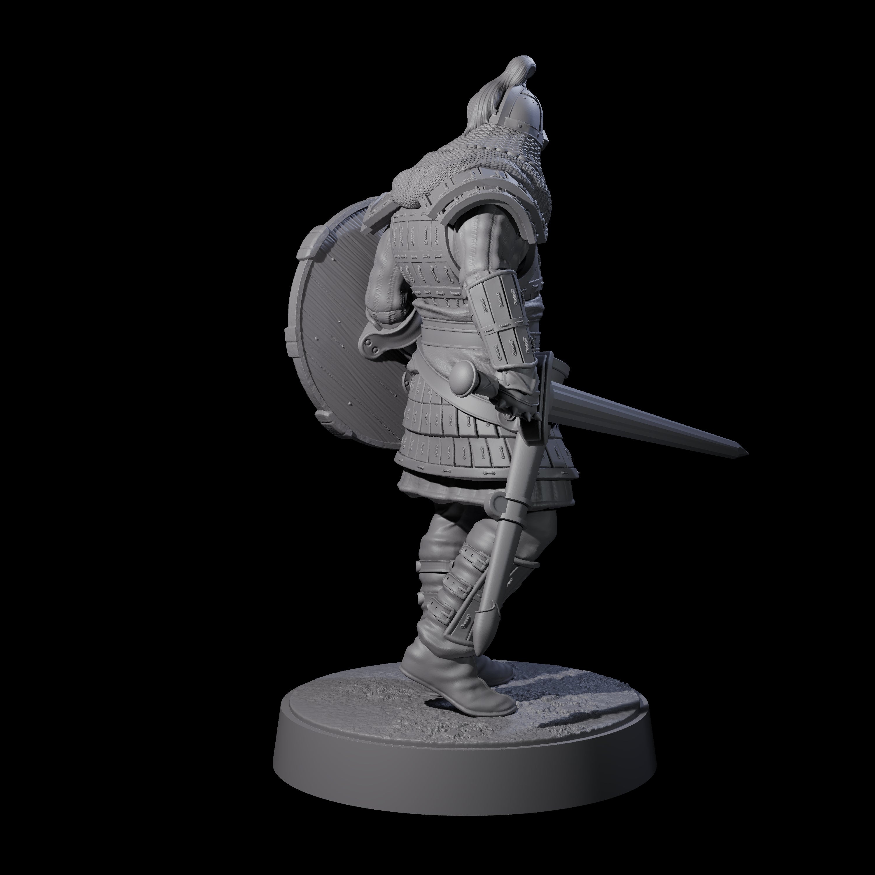 Desert Mercenary A Miniature for Dungeons and Dragons, Pathfinder or other TTRPGs