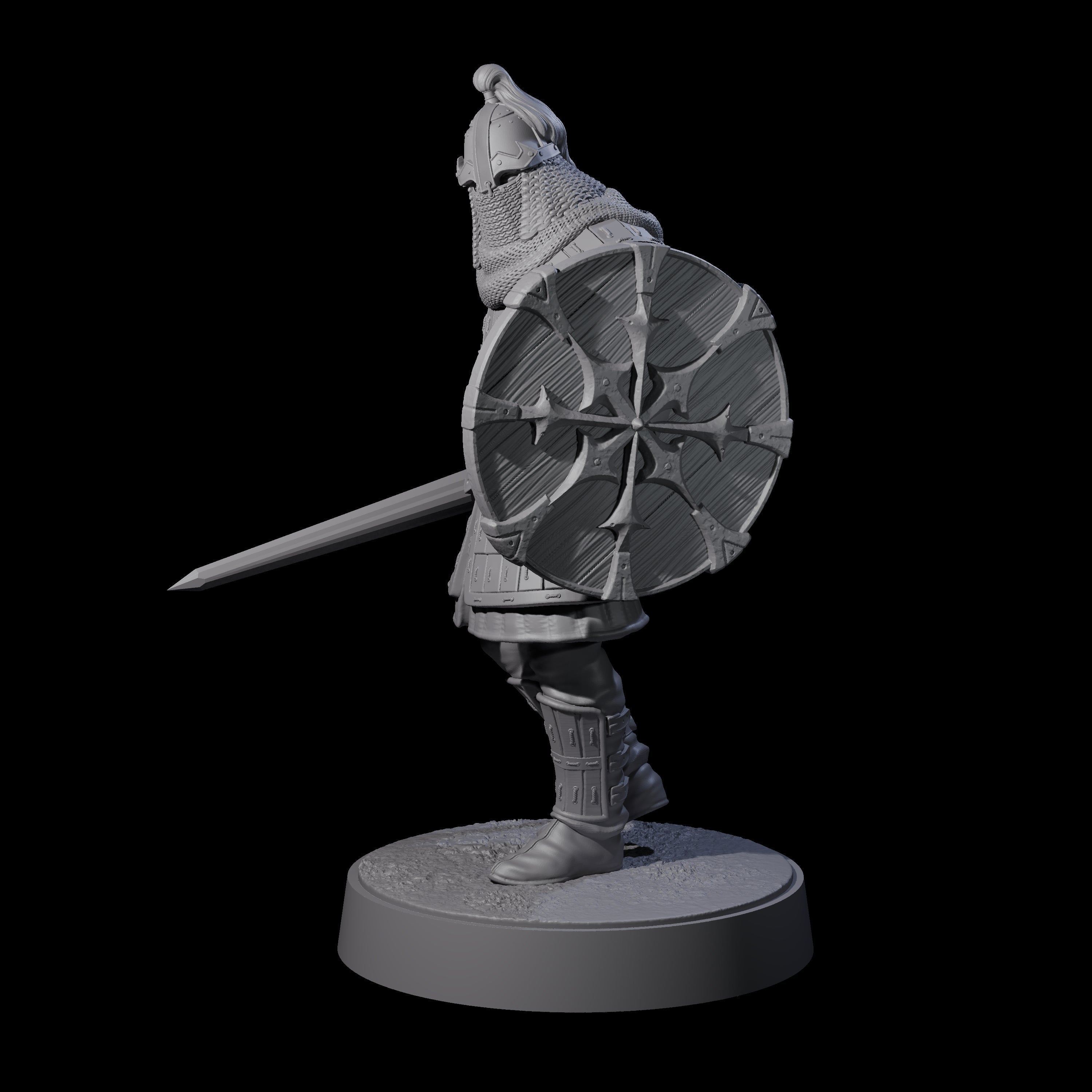 Desert Mercenary A Miniature for Dungeons and Dragons, Pathfinder or other TTRPGs