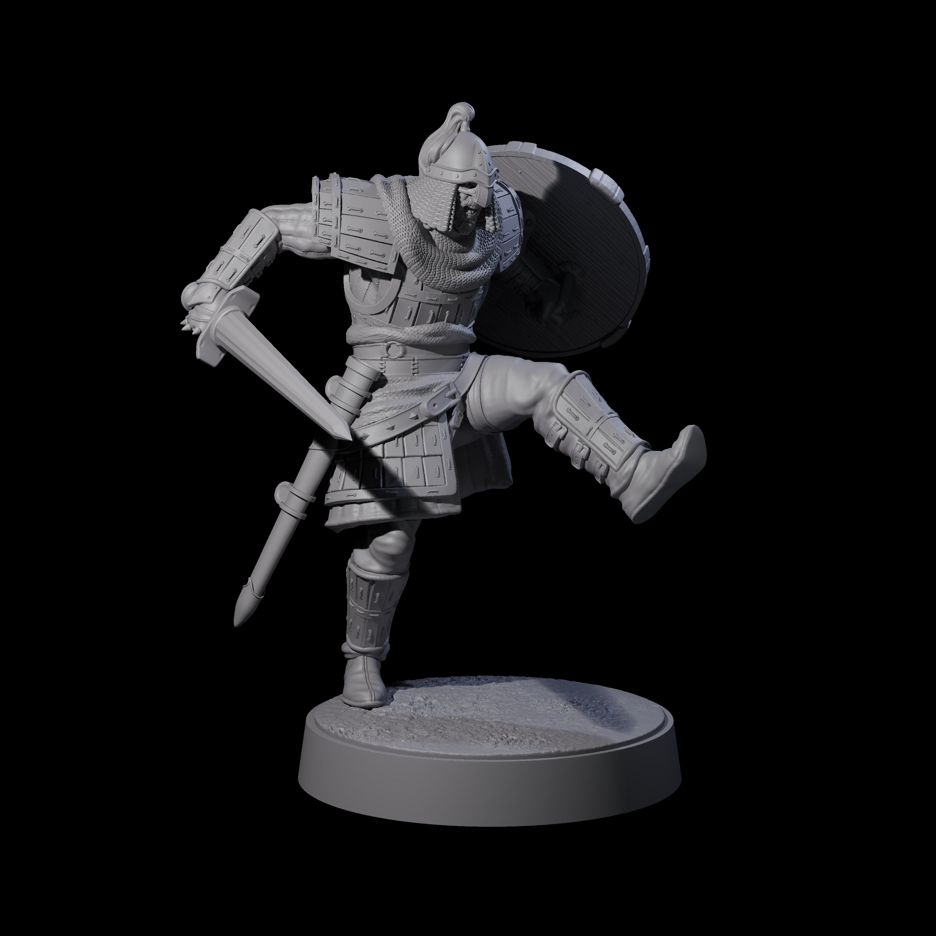 Desert Mercenary B Miniature for Dungeons and Dragons, Pathfinder or other TTRPGs