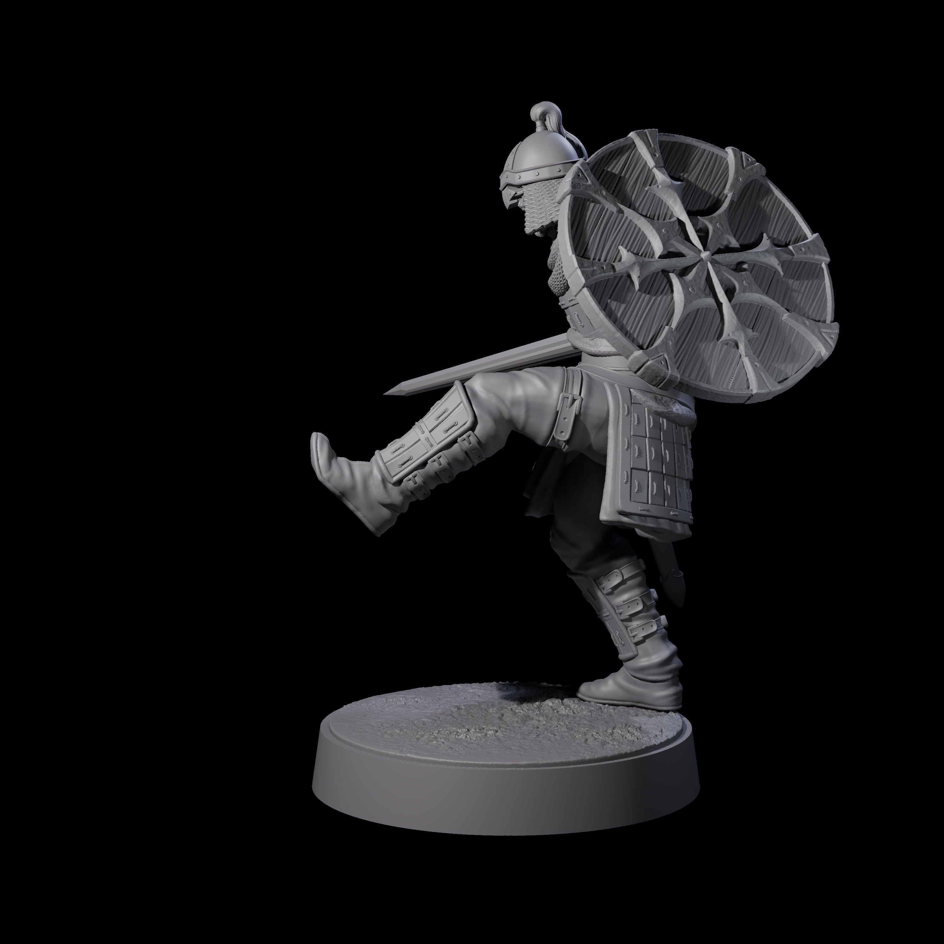 Desert Mercenary B Miniature for Dungeons and Dragons, Pathfinder or other TTRPGs