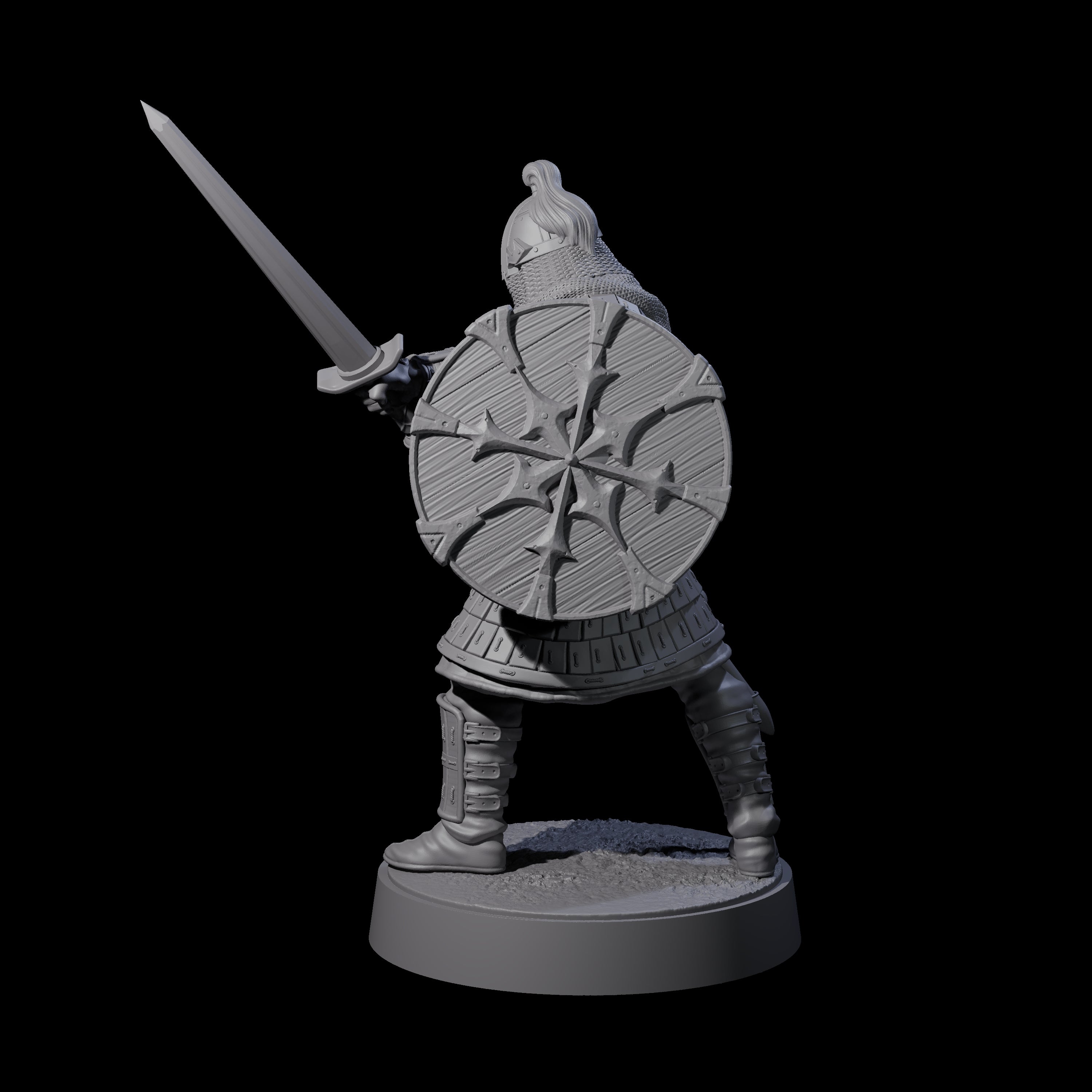 Desert Mercenary C Miniature for Dungeons and Dragons, Pathfinder or other TTRPGs
