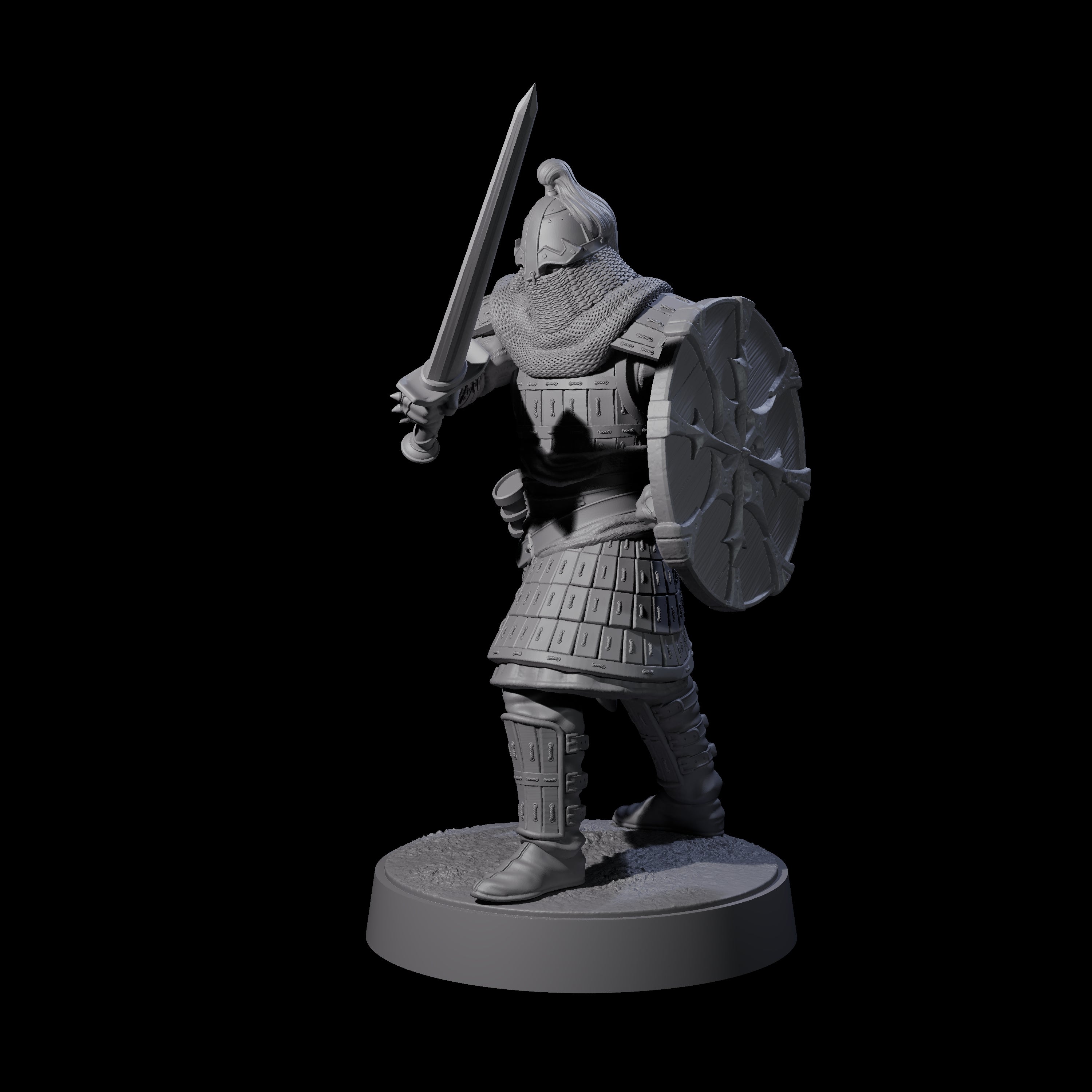 Desert Mercenary C Miniature for Dungeons and Dragons, Pathfinder or other TTRPGs