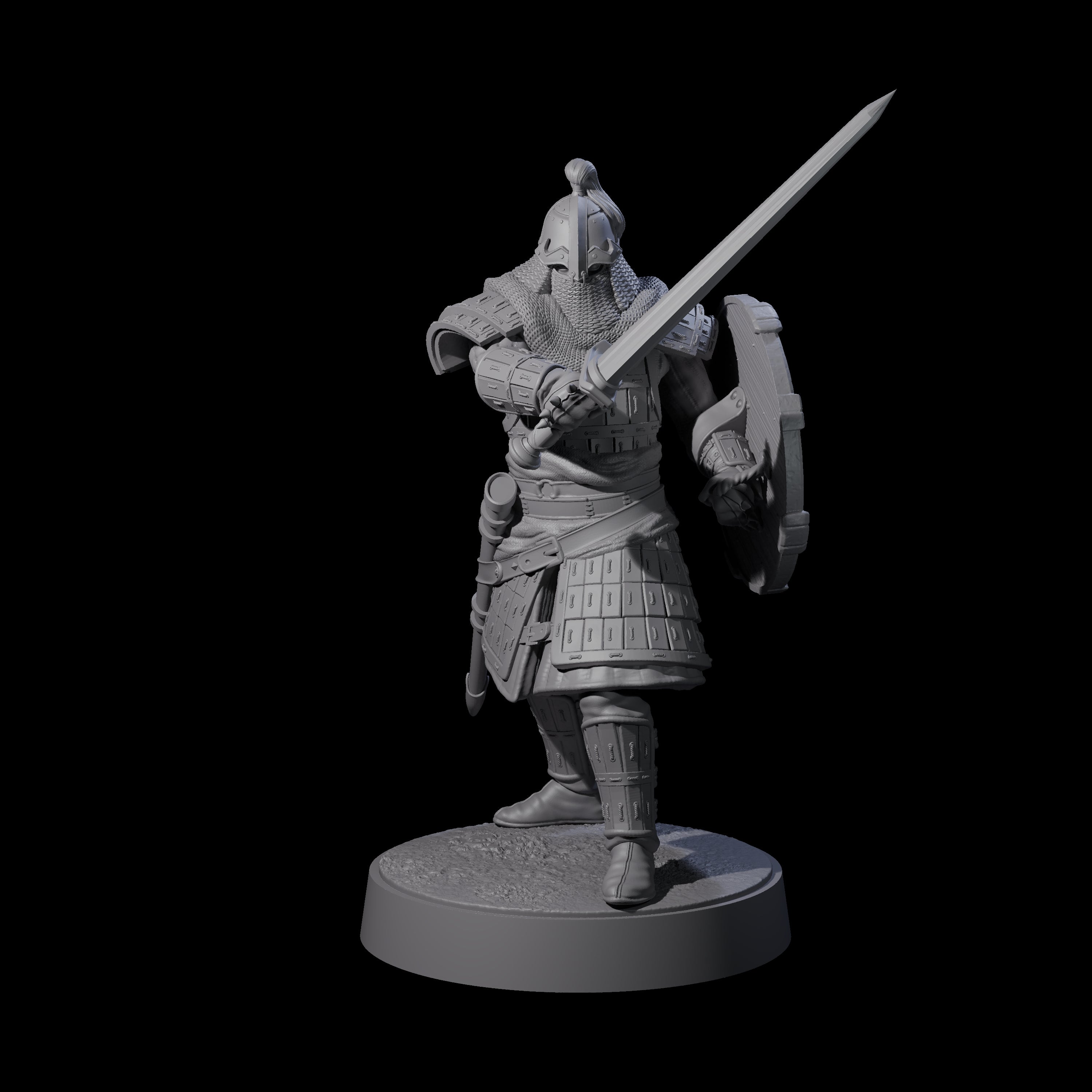 Desert Mercenary C Miniature for Dungeons and Dragons, Pathfinder or other TTRPGs
