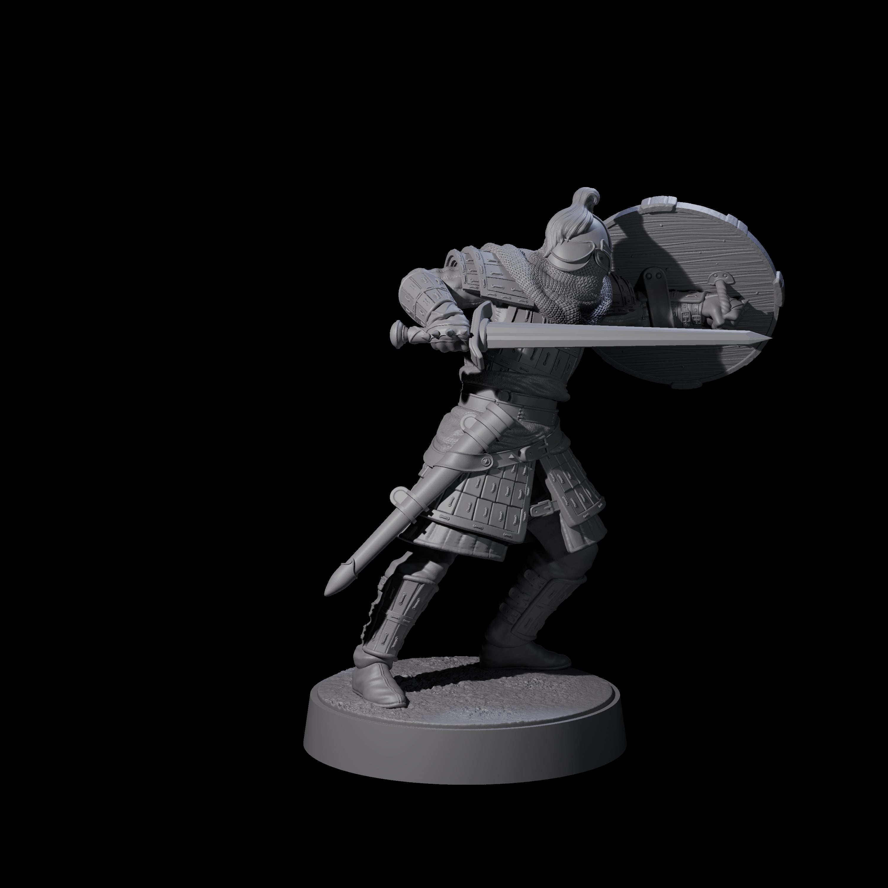 Desert Mercenary D Miniature for Dungeons and Dragons, Pathfinder or other TTRPGs