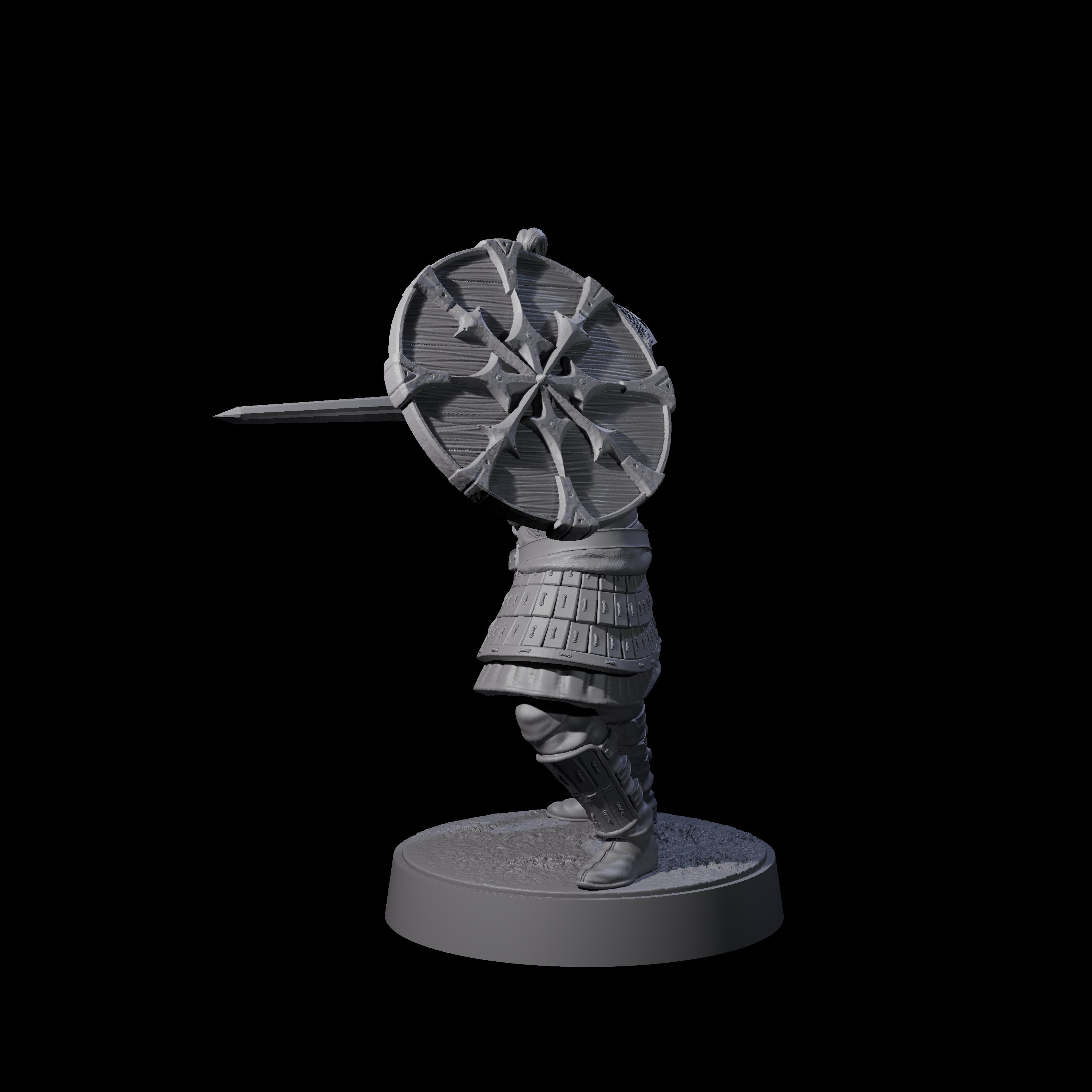 Desert Mercenary D Miniature for Dungeons and Dragons, Pathfinder or other TTRPGs