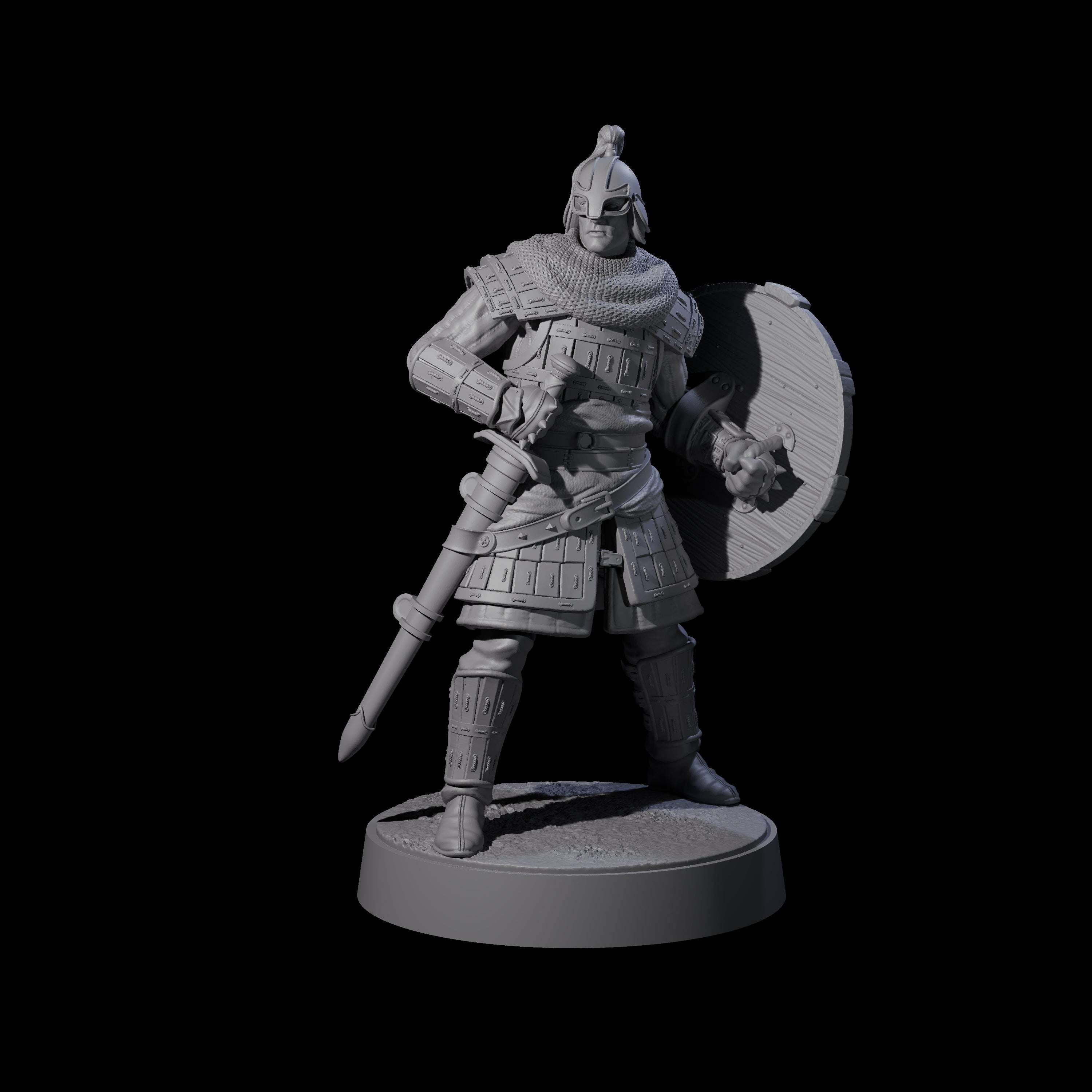 Desert Mercenary E Miniature for Dungeons and Dragons, Pathfinder or other TTRPGs