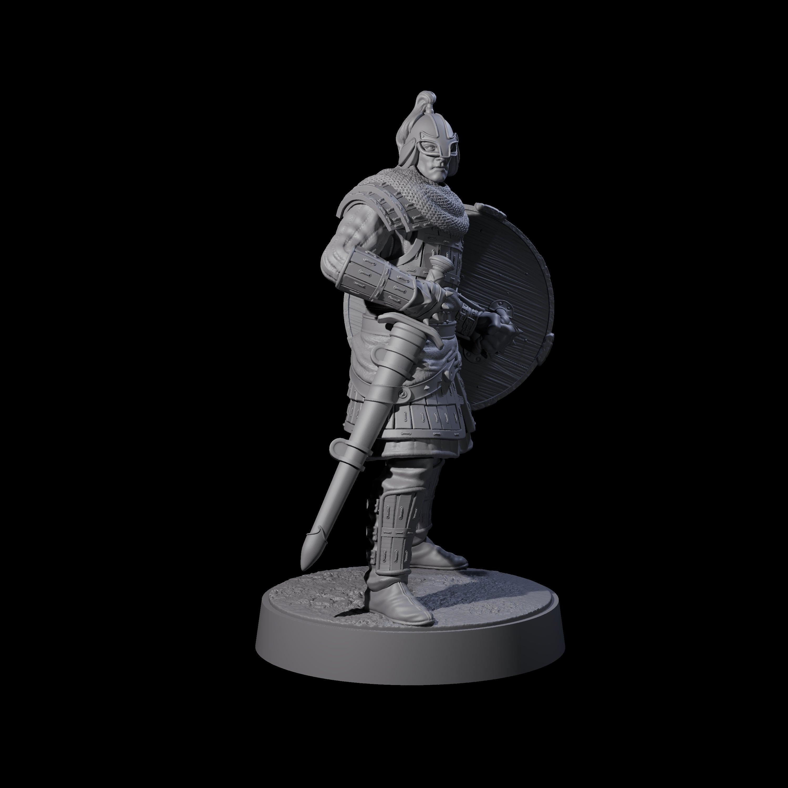 Desert Mercenary E Miniature for Dungeons and Dragons, Pathfinder or other TTRPGs