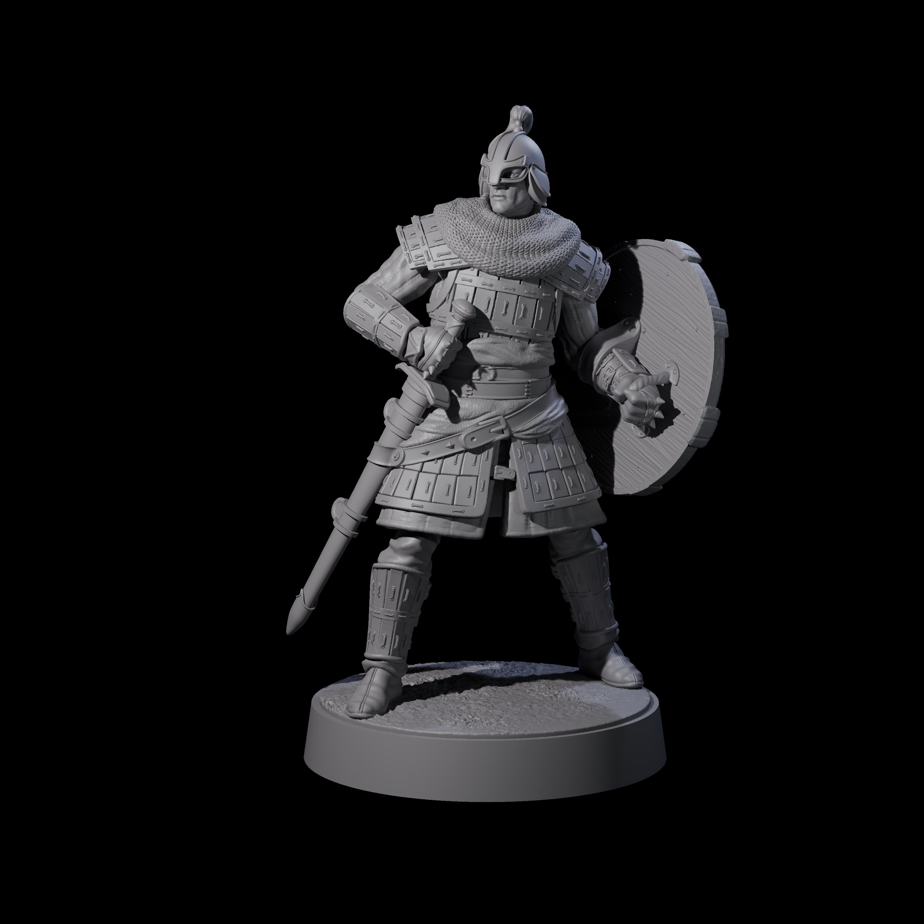 Desert Mercenary E Miniature for Dungeons and Dragons, Pathfinder or other TTRPGs