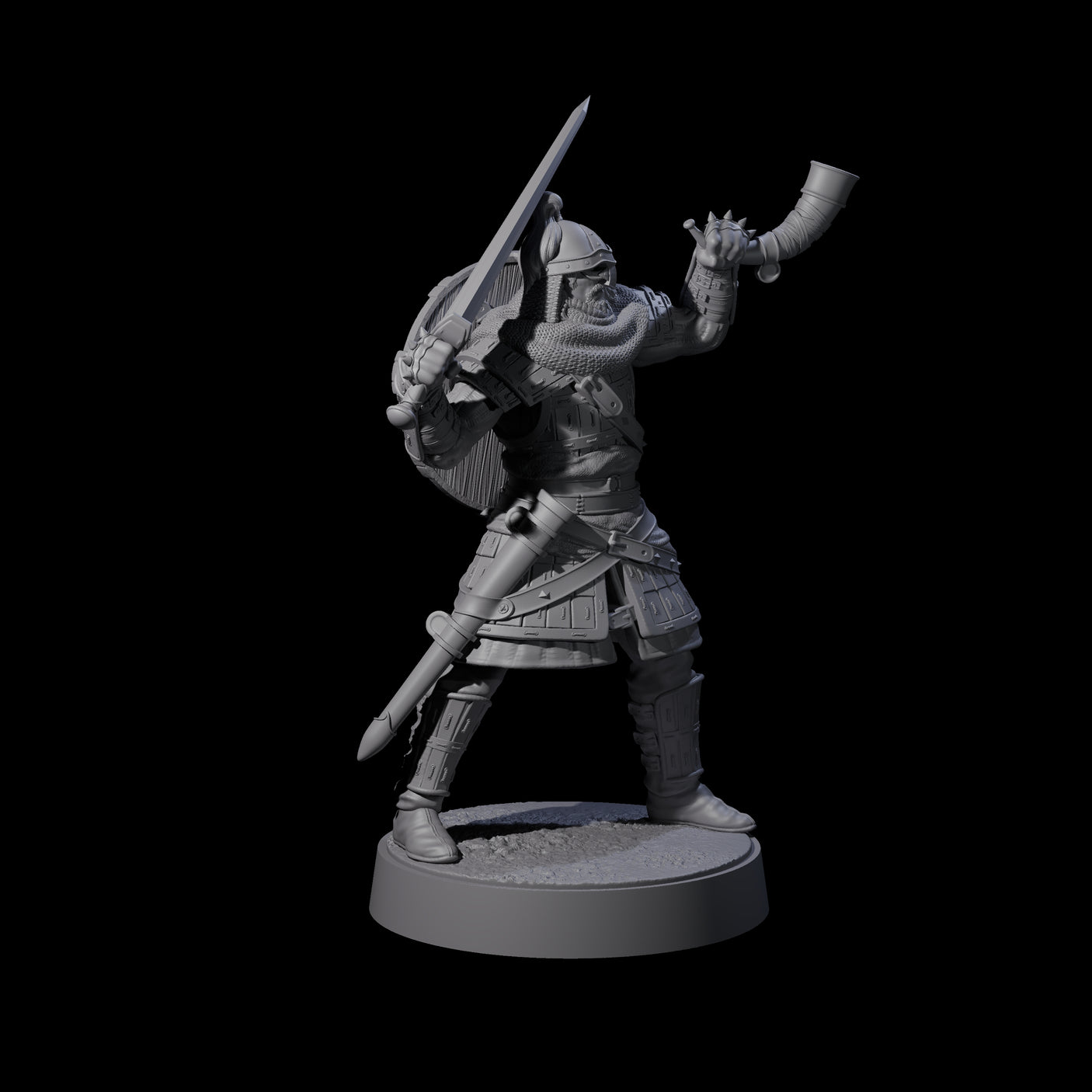 Desert Mercenary F Miniature for Dungeons and Dragons, Pathfinder or other TTRPGs