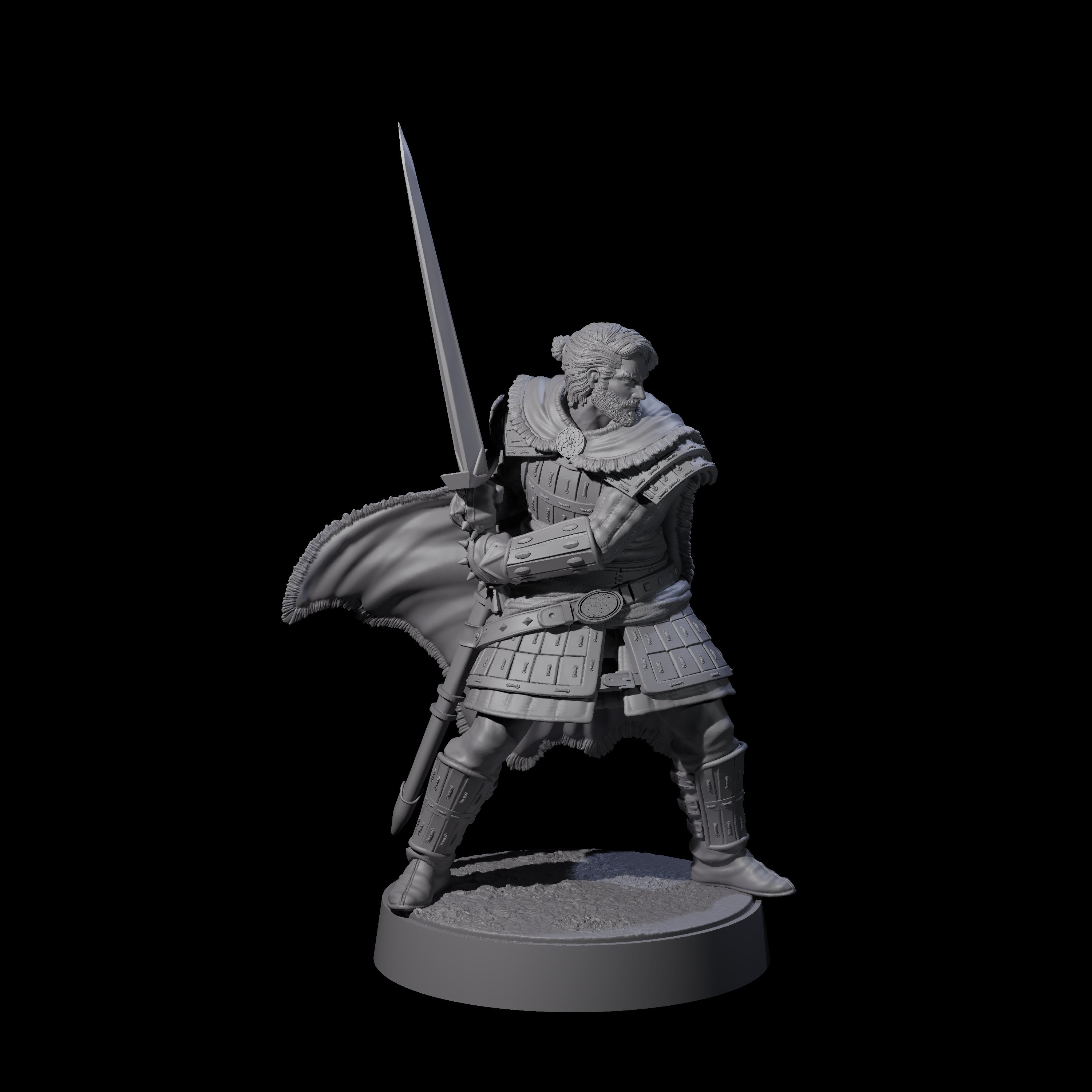 Desert Mercenary H Miniature for Dungeons and Dragons, Pathfinder or other TTRPGs