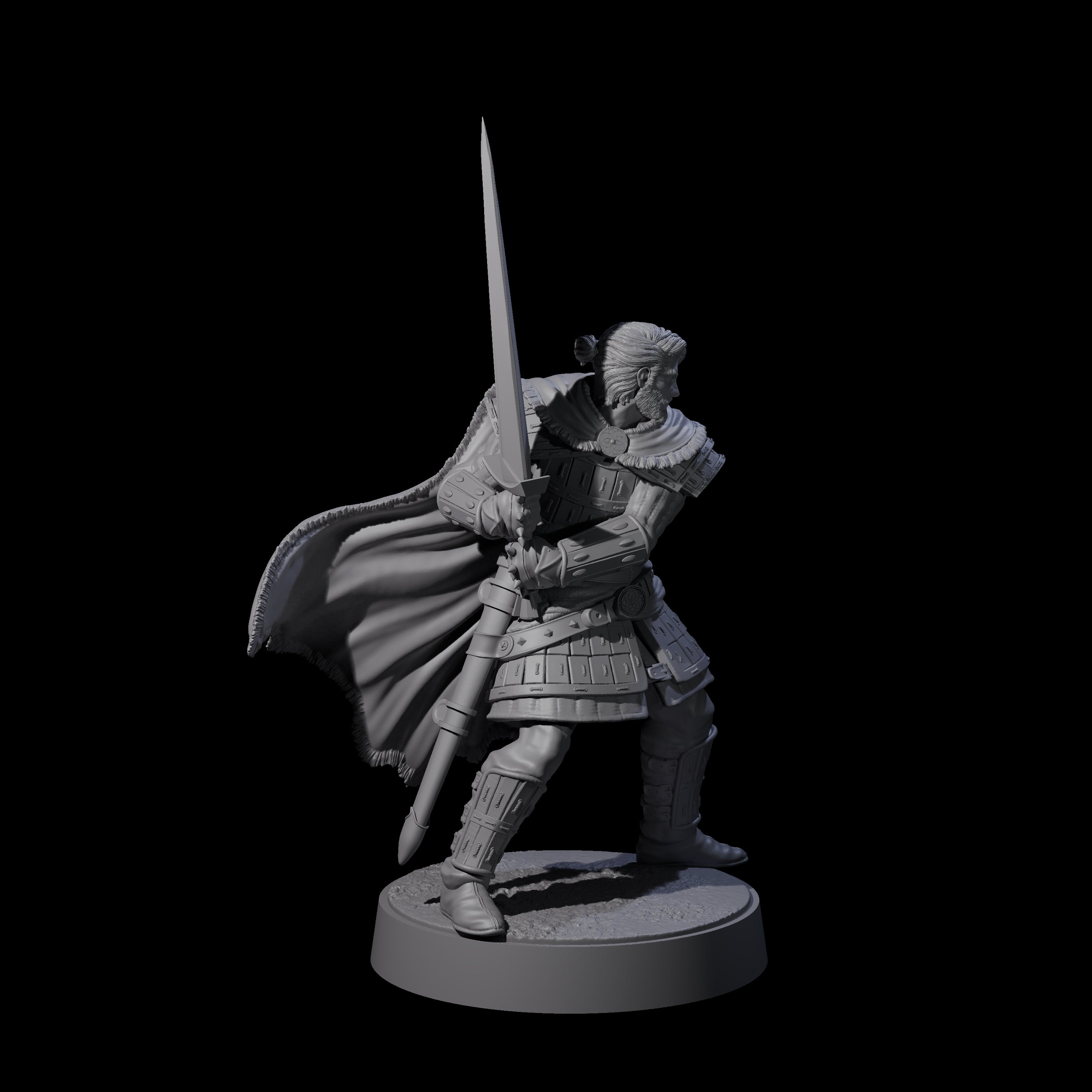 Desert Mercenary H Miniature for Dungeons and Dragons, Pathfinder or other TTRPGs