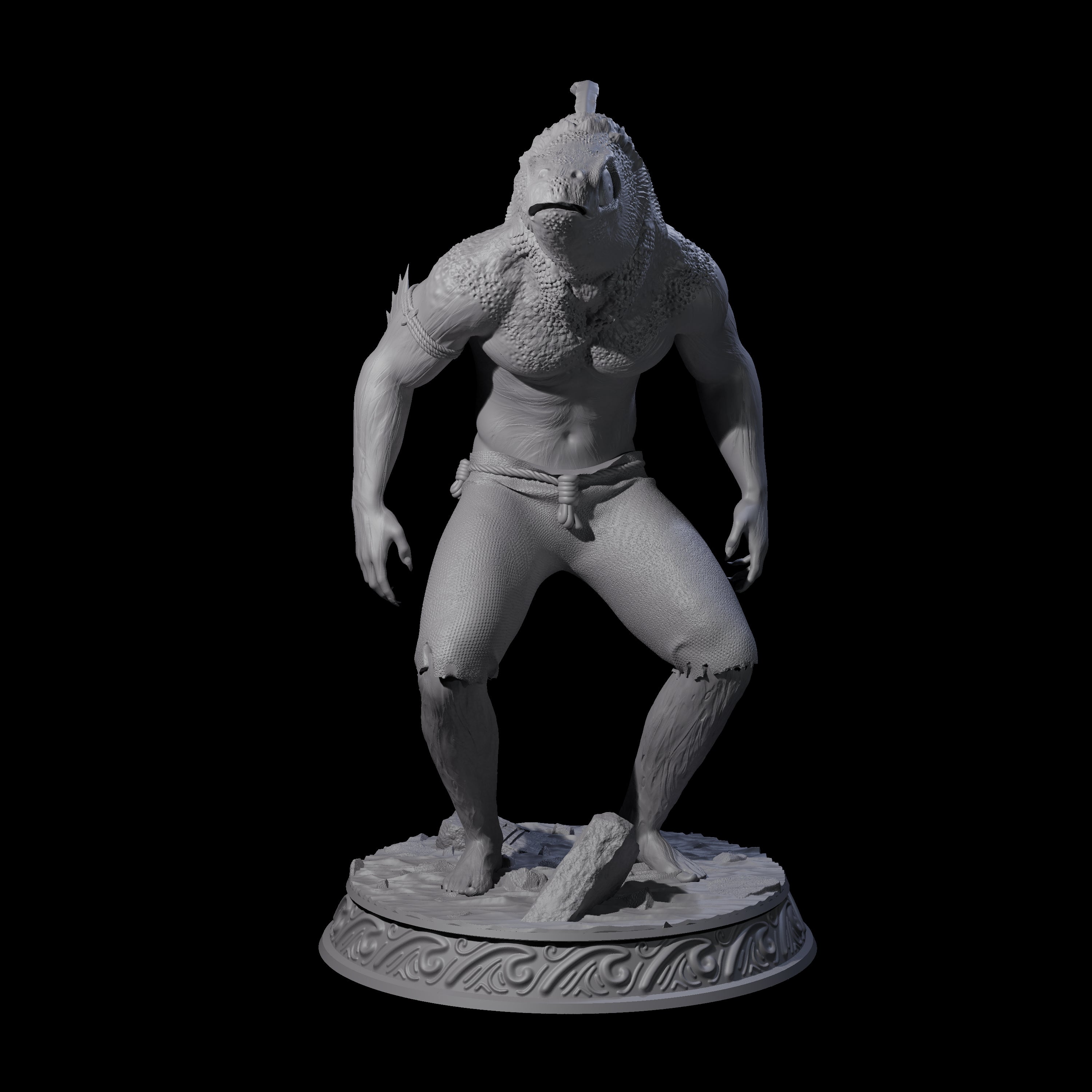 Despairing Deep One A Miniature for Dungeons and Dragons, Pathfinder or other TTRPGs