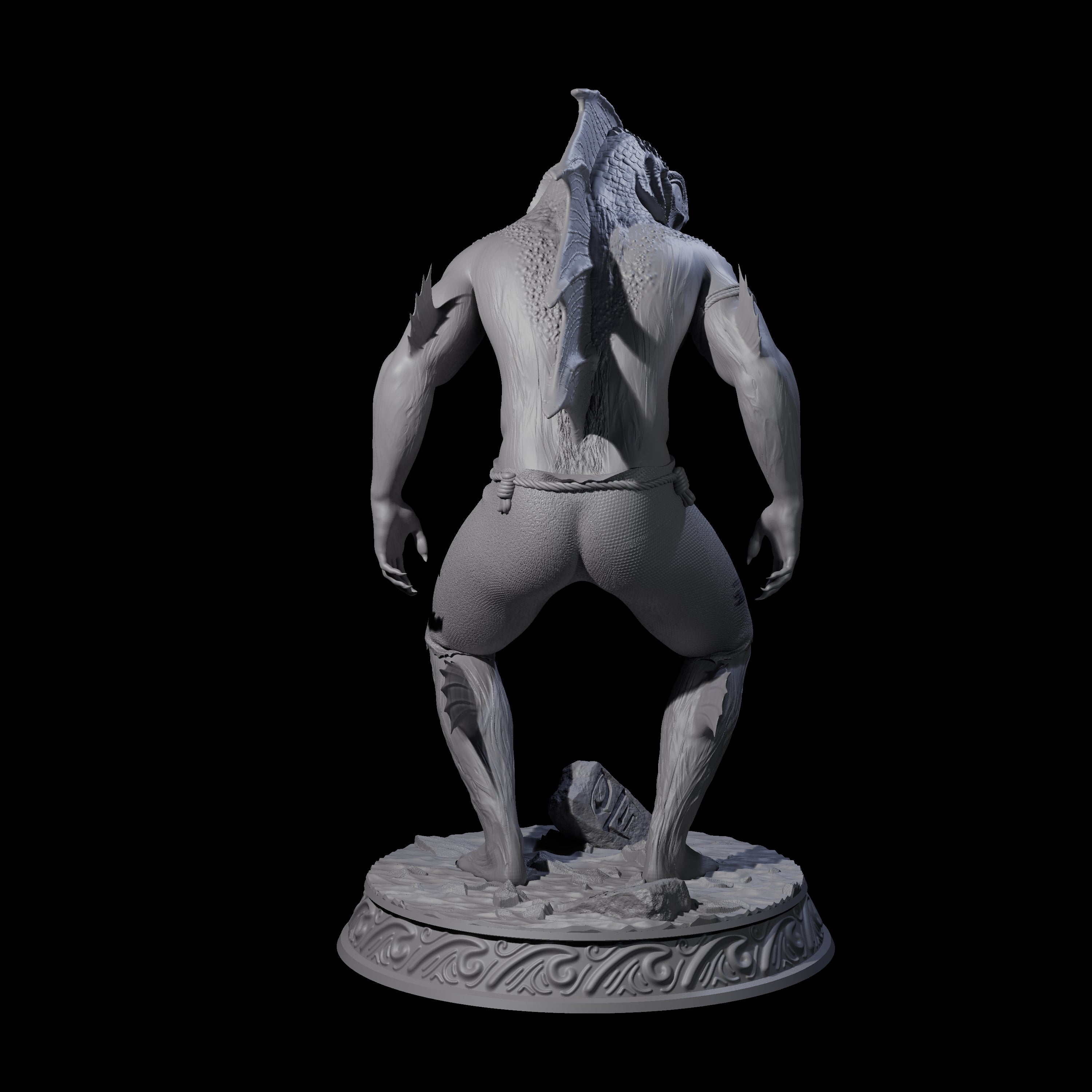 Despairing Deep One A Miniature for Dungeons and Dragons, Pathfinder or other TTRPGs