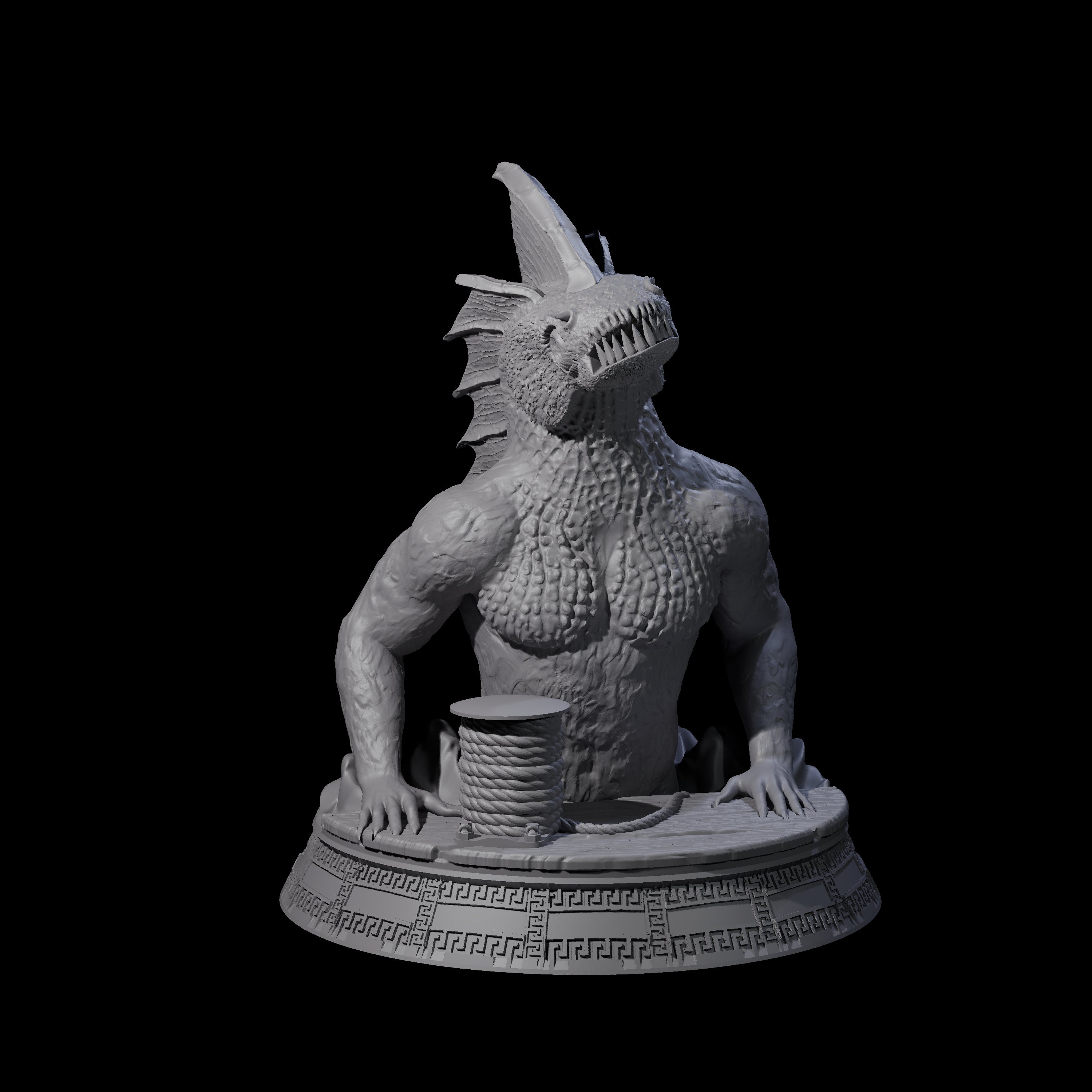 Despairing Deep One D Miniature for Dungeons and Dragons, Pathfinder or other TTRPGs