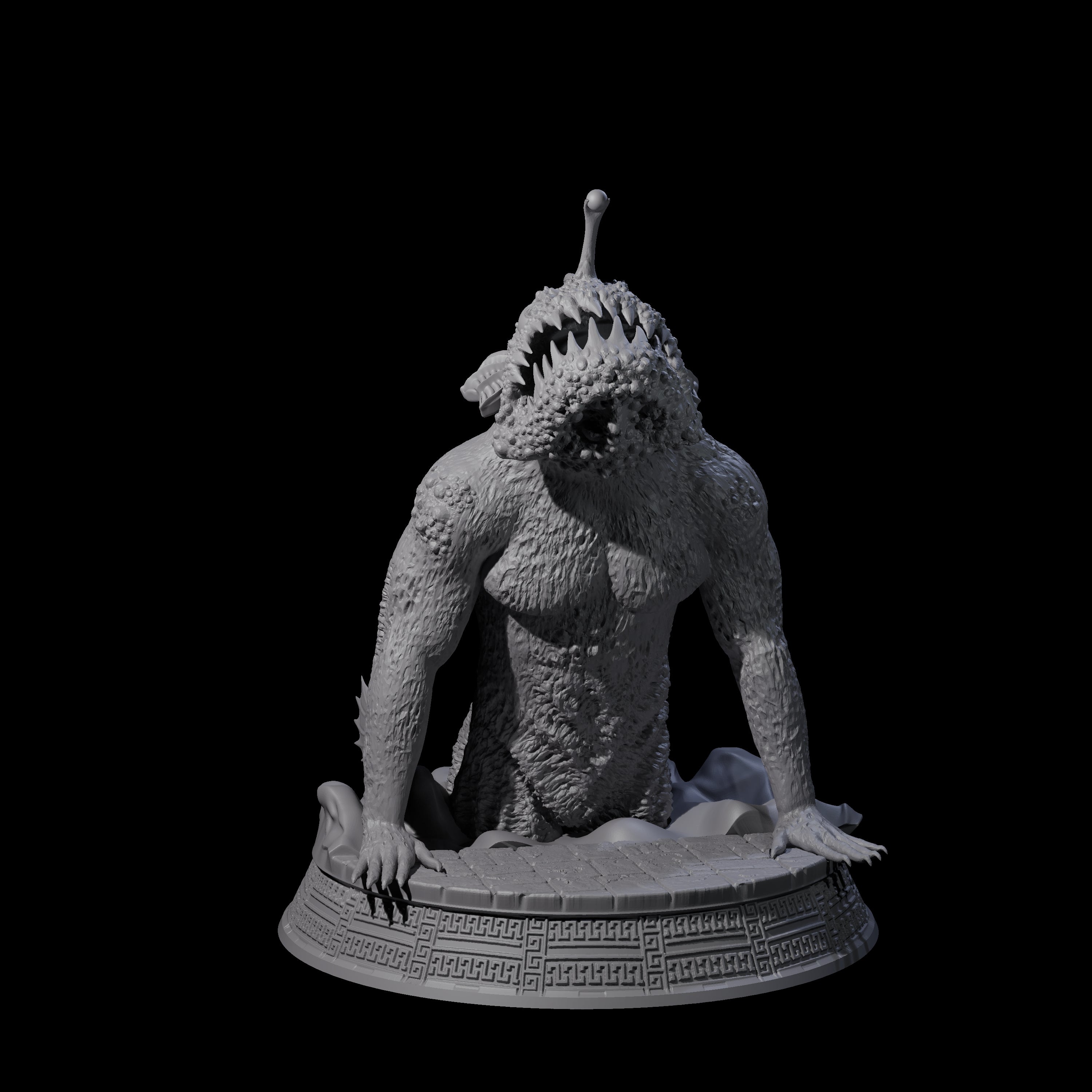 Despairing Deep One E Miniature for Dungeons and Dragons, Pathfinder or other TTRPGs