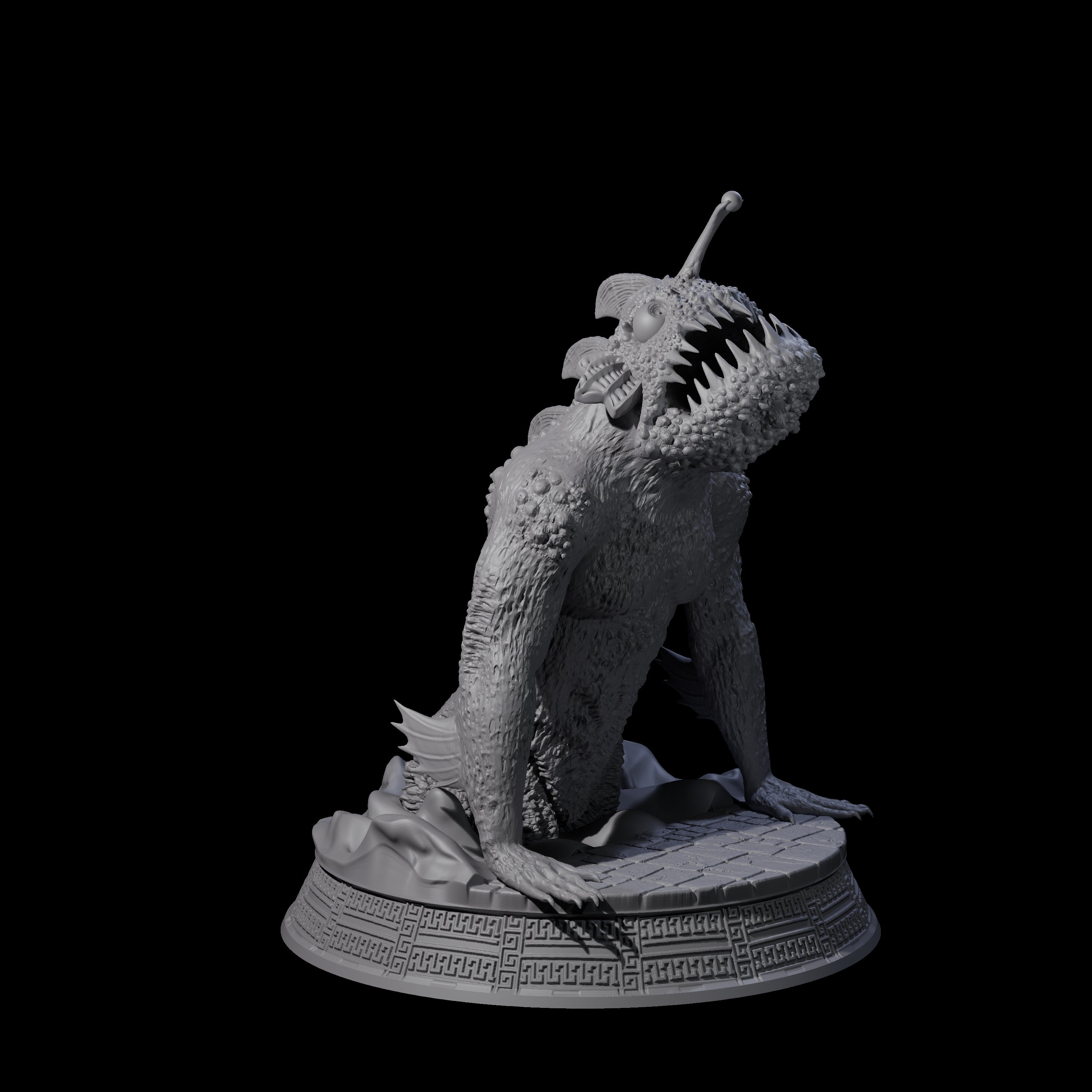Despairing Deep One E Miniature for Dungeons and Dragons, Pathfinder or other TTRPGs