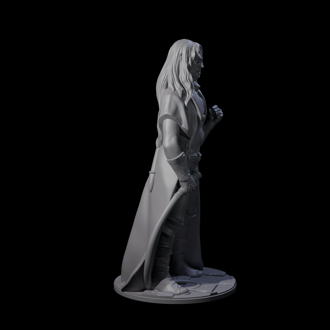 Determined Human Vampire Hunter Miniature for Dungeons and Dragons, Pathfinder or other TTRPGs