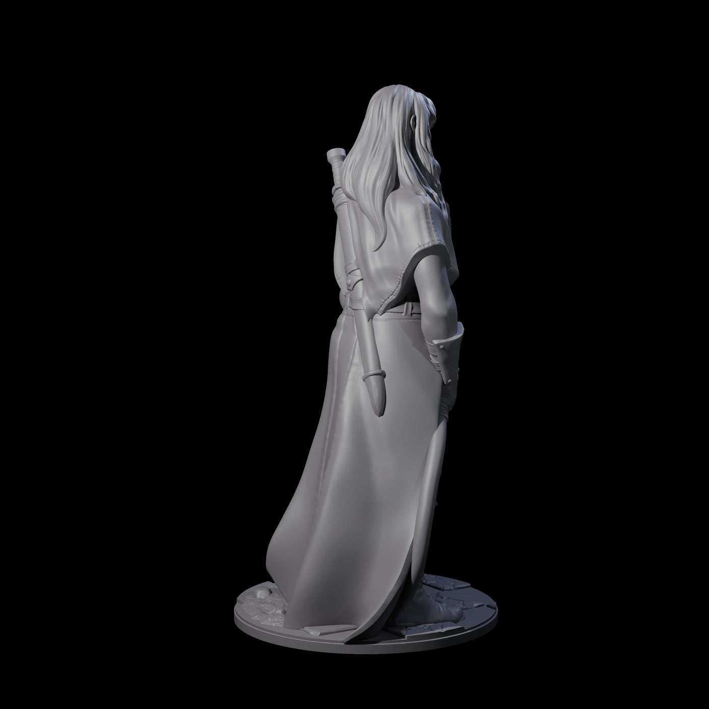 Determined Human Vampire Hunter Miniature for Dungeons and Dragons, Pathfinder or other TTRPGs