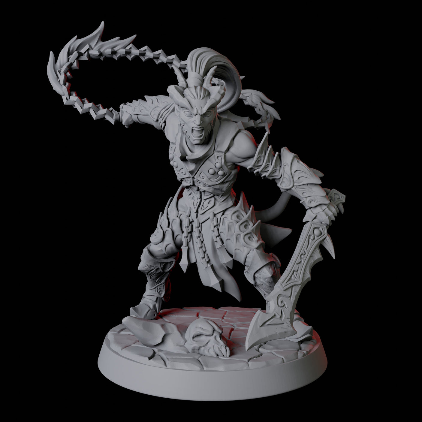 Devil Soldier B Miniature for Dungeons and Dragons, Pathfinder or other TTRPGs