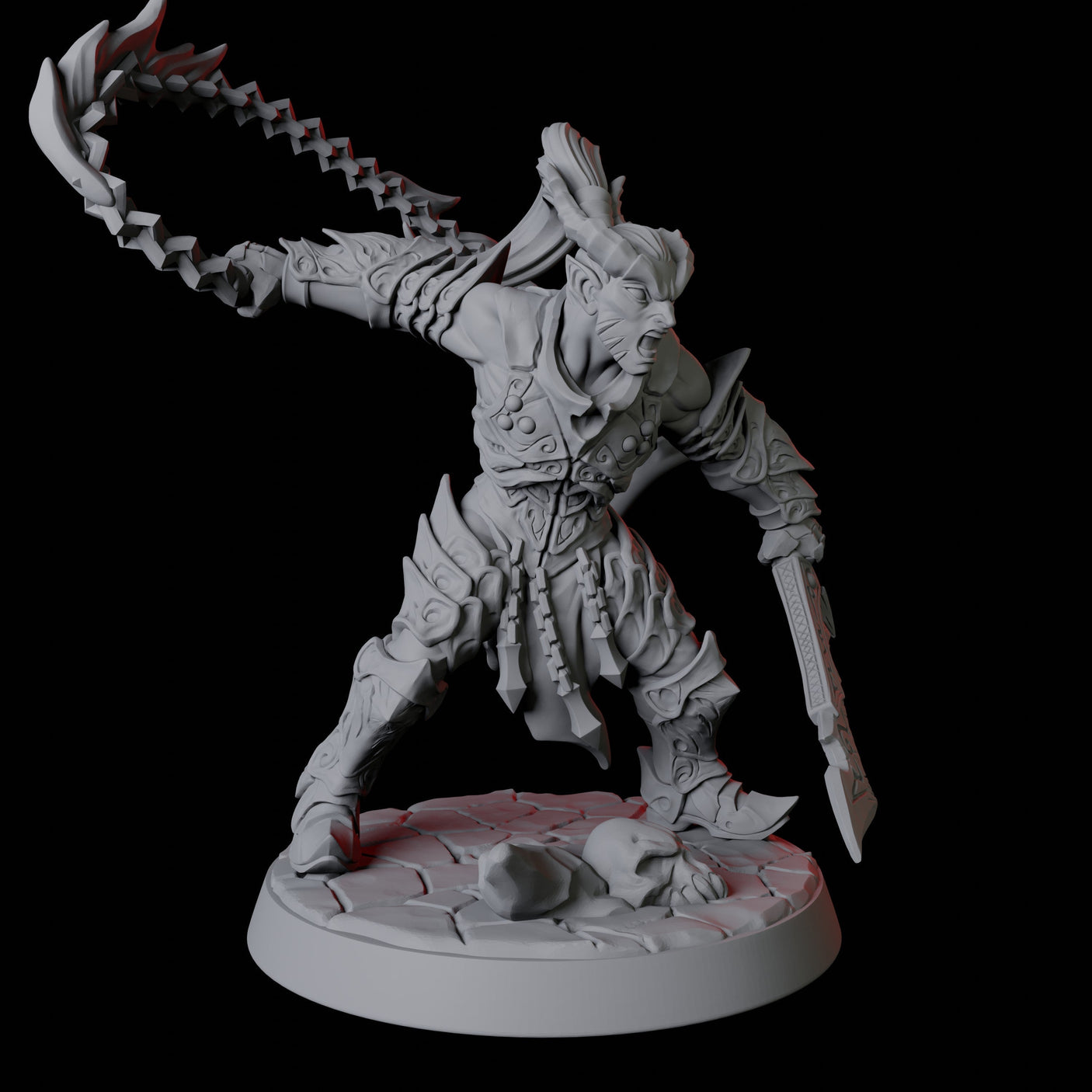 Devil Soldier B Miniature for Dungeons and Dragons, Pathfinder or other TTRPGs