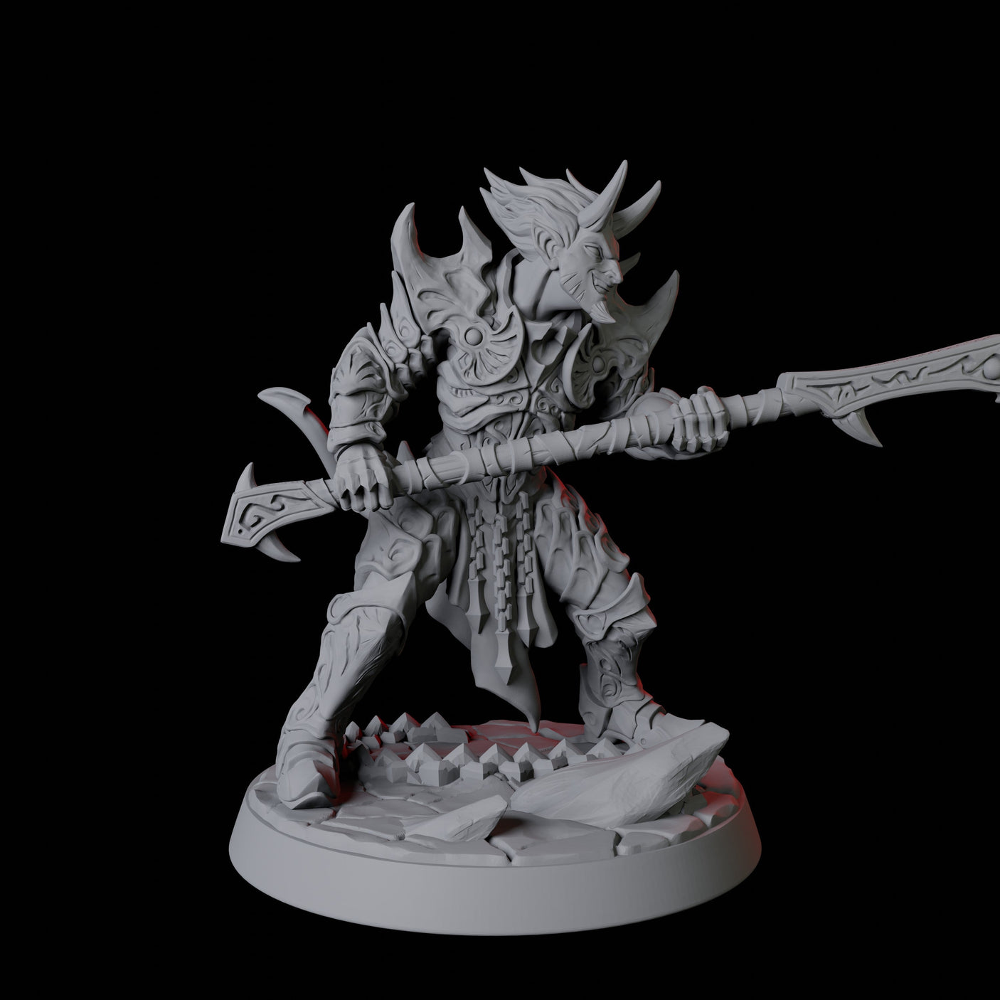 Devil Soldier C Miniature for Dungeons and Dragons, Pathfinder or other TTRPGs