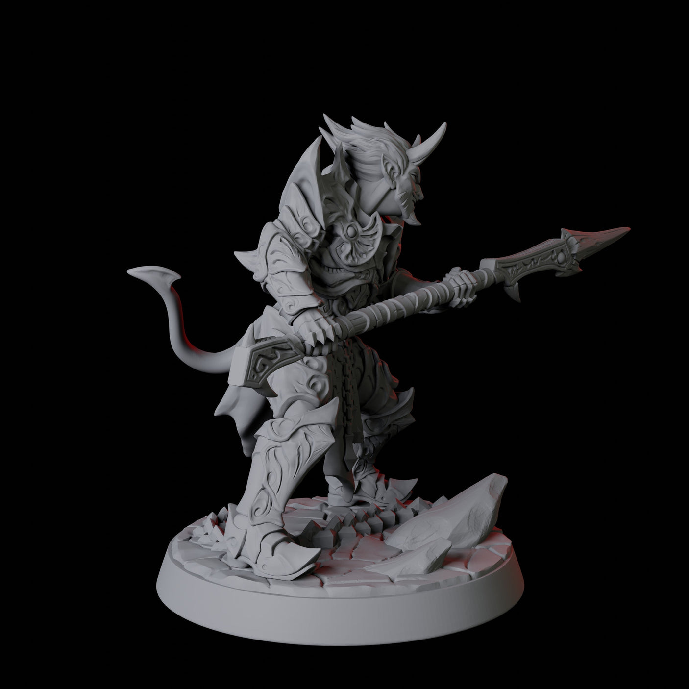 Devil Soldier C Miniature for Dungeons and Dragons, Pathfinder or other TTRPGs