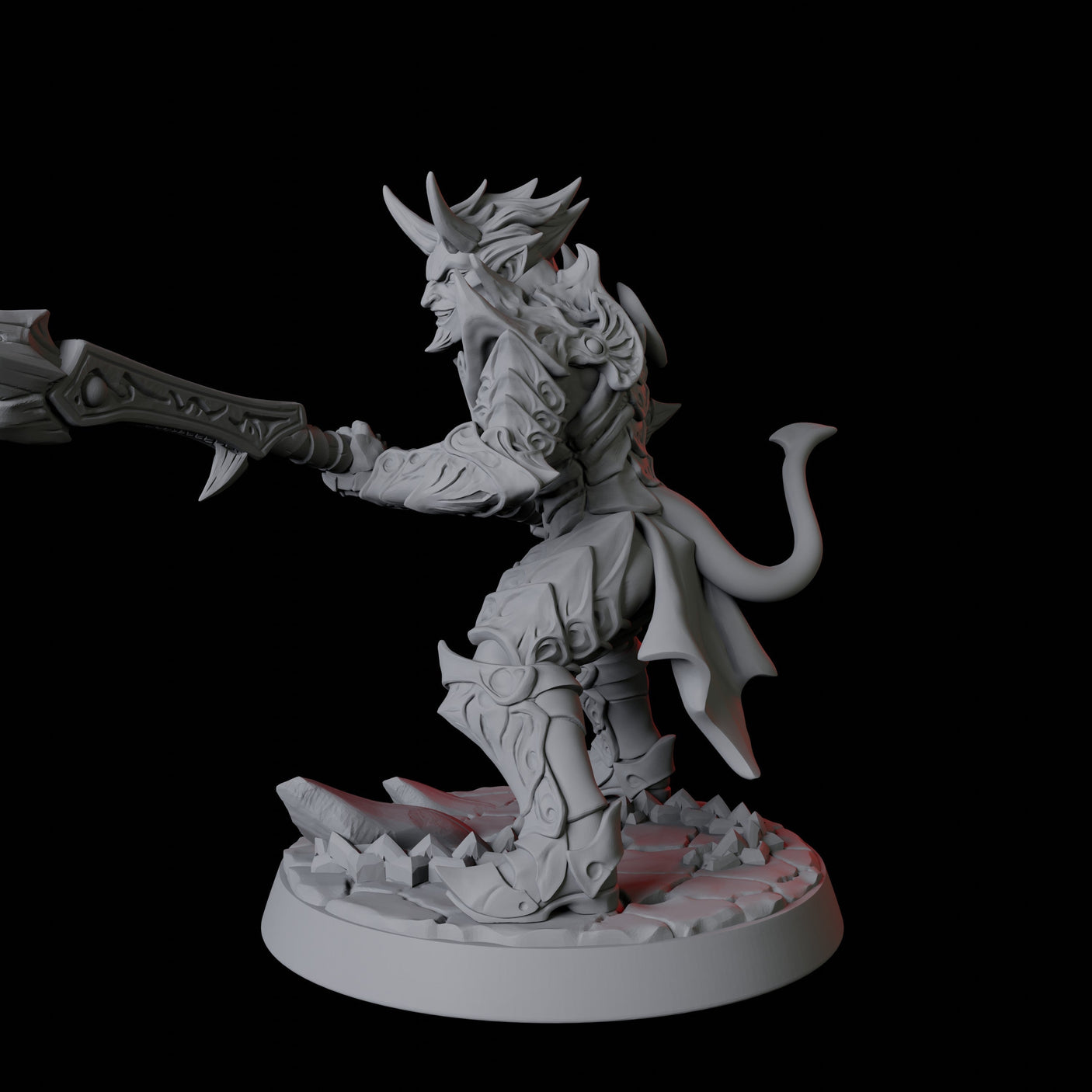 Devil Soldier C Miniature for Dungeons and Dragons, Pathfinder or other TTRPGs