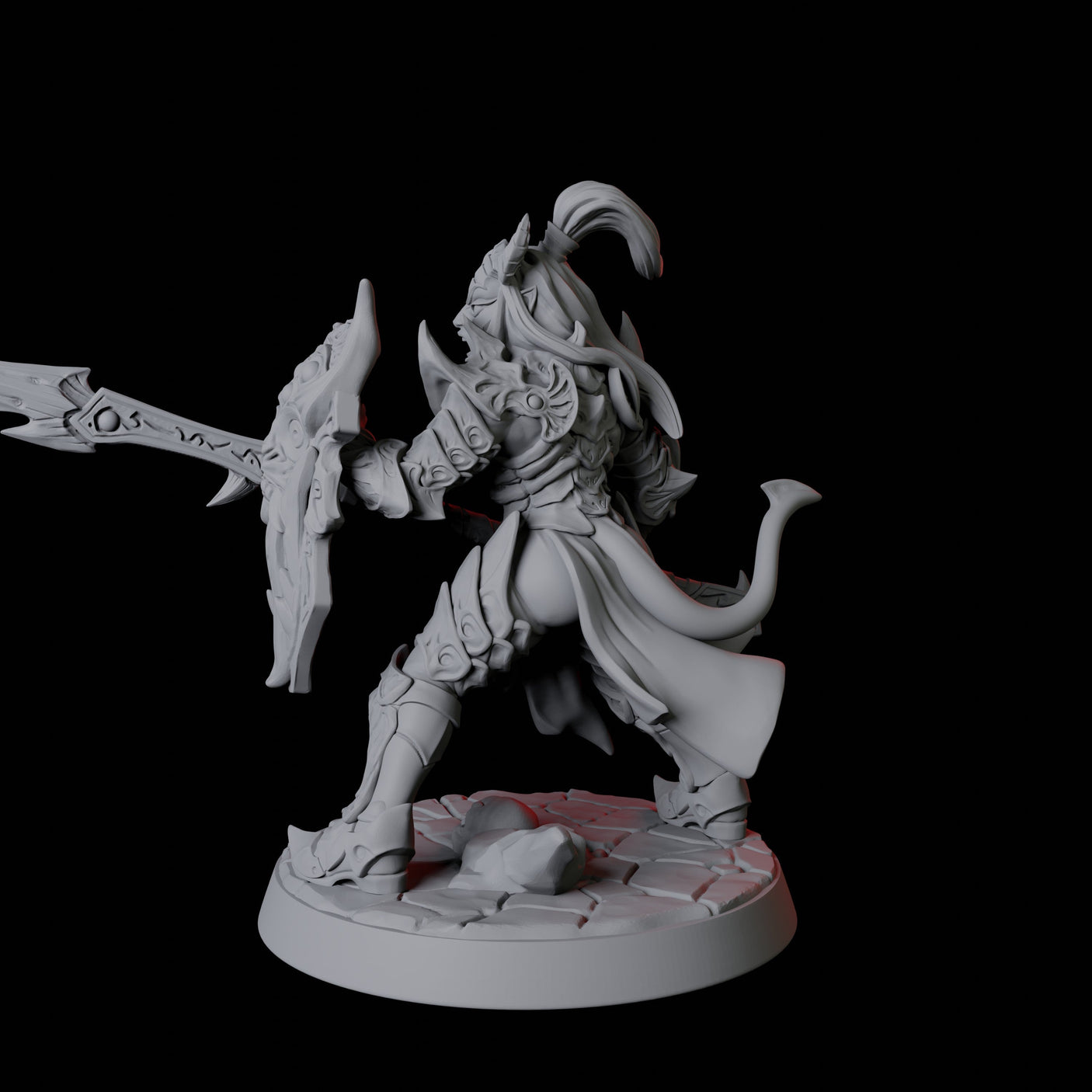 Devil Soldier F Miniature for Dungeons and Dragons, Pathfinder or other TTRPGs
