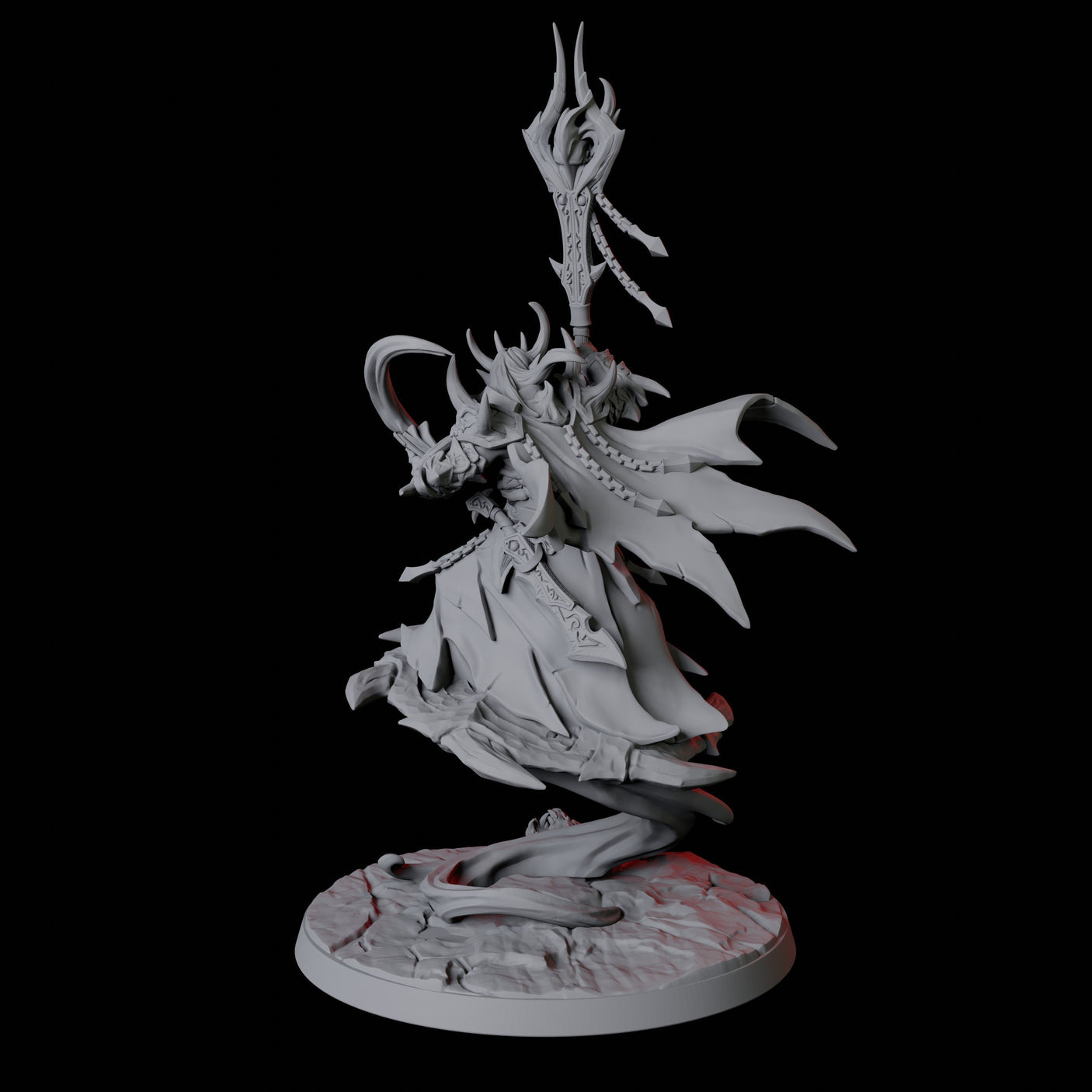 Devil Wizard Miniature for Dungeons and Dragons, Pathfinder or other TTRPGs