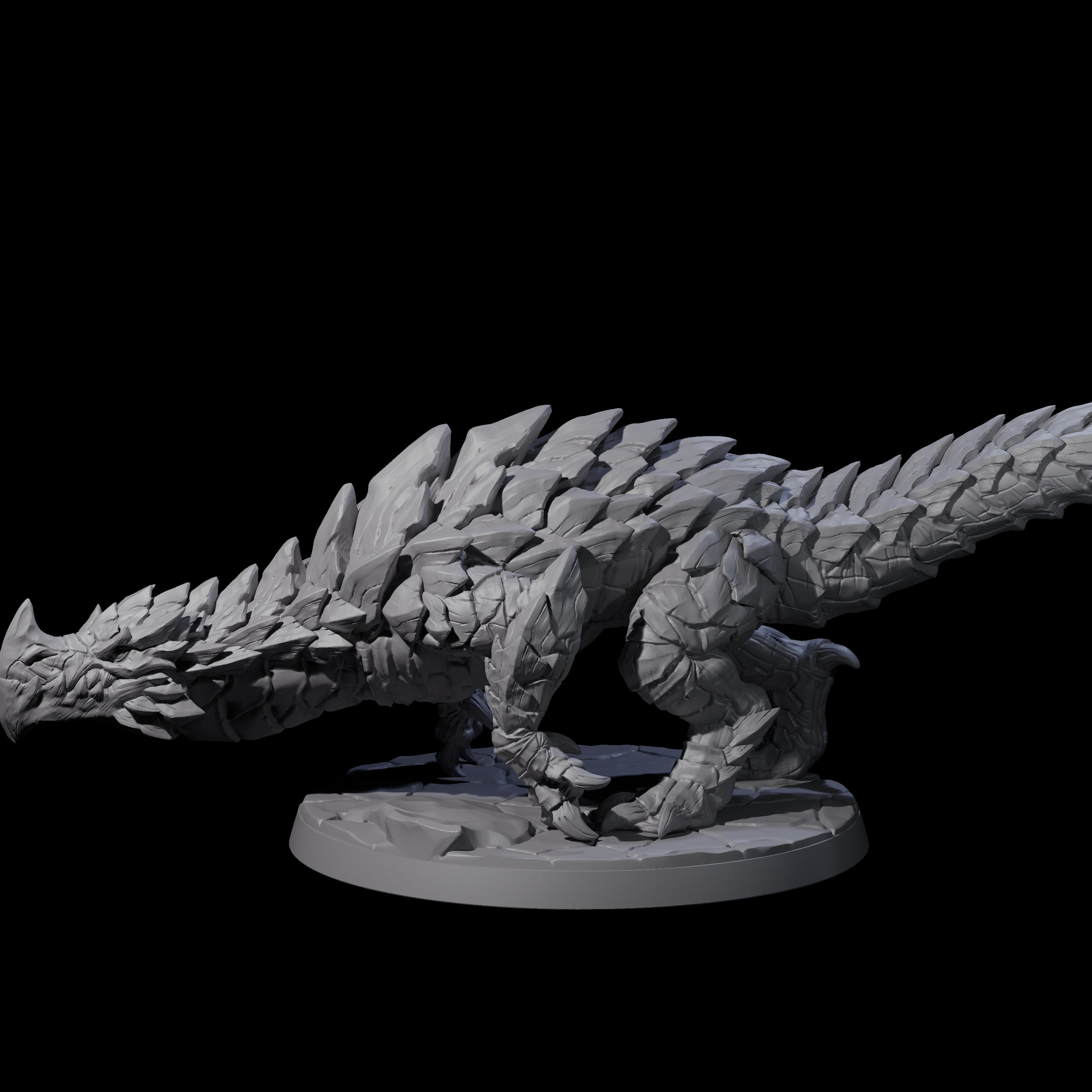 Devious Burrowdrake A Miniature for Dungeons and Dragons, Pathfinder or other TTRPGs