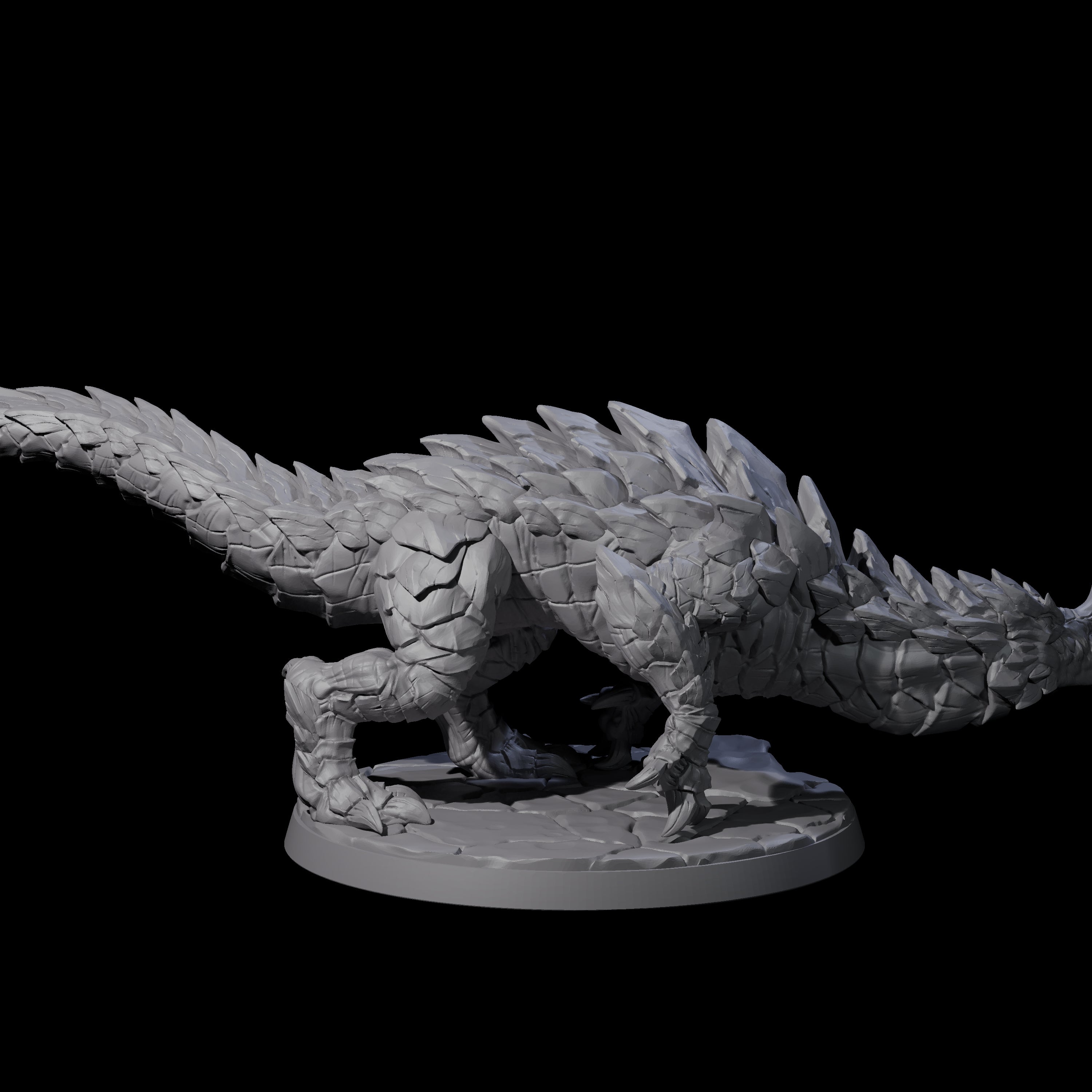 Devious Burrowdrake A Miniature for Dungeons and Dragons, Pathfinder or other TTRPGs