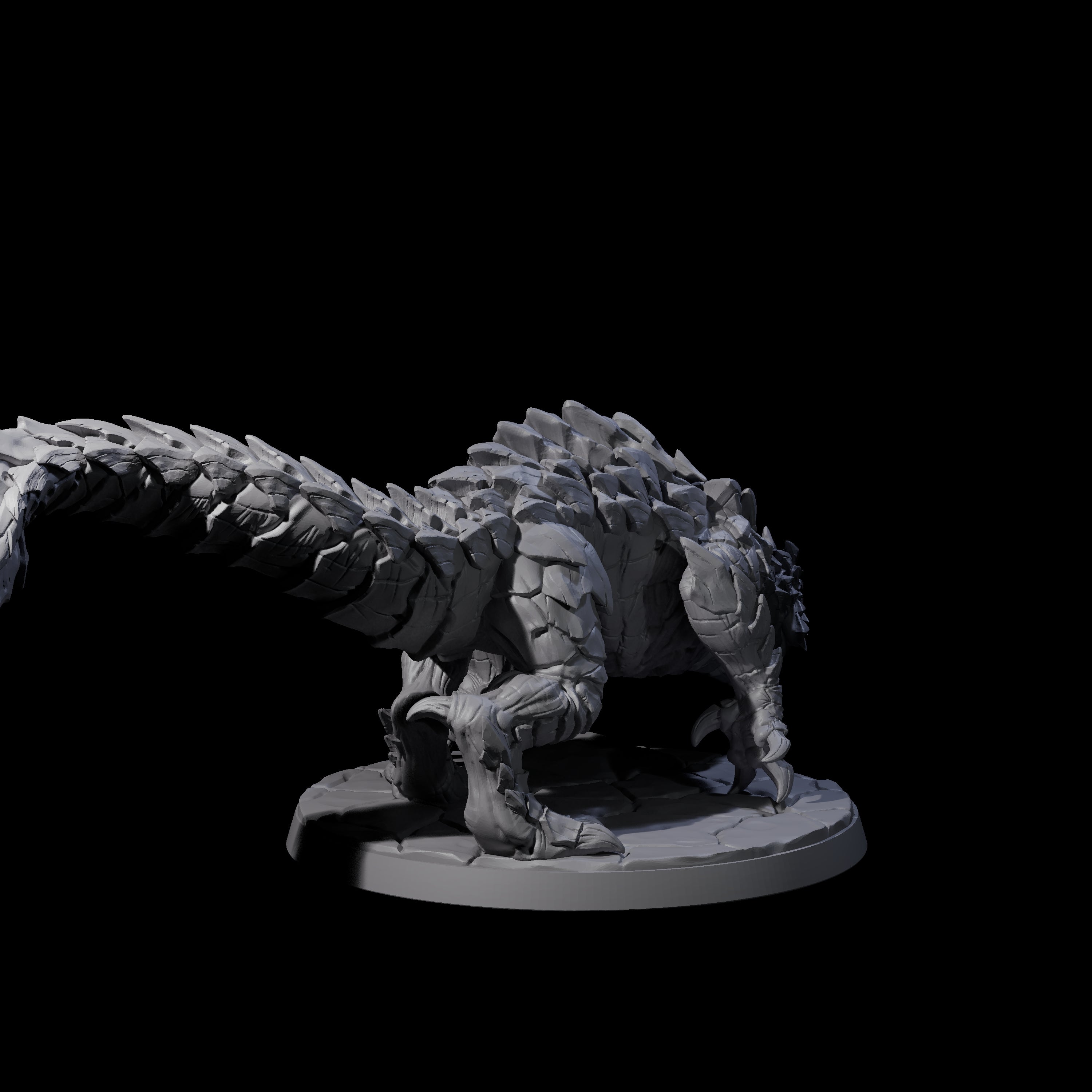 Devious Burrowdrake A Miniature for Dungeons and Dragons, Pathfinder or other TTRPGs