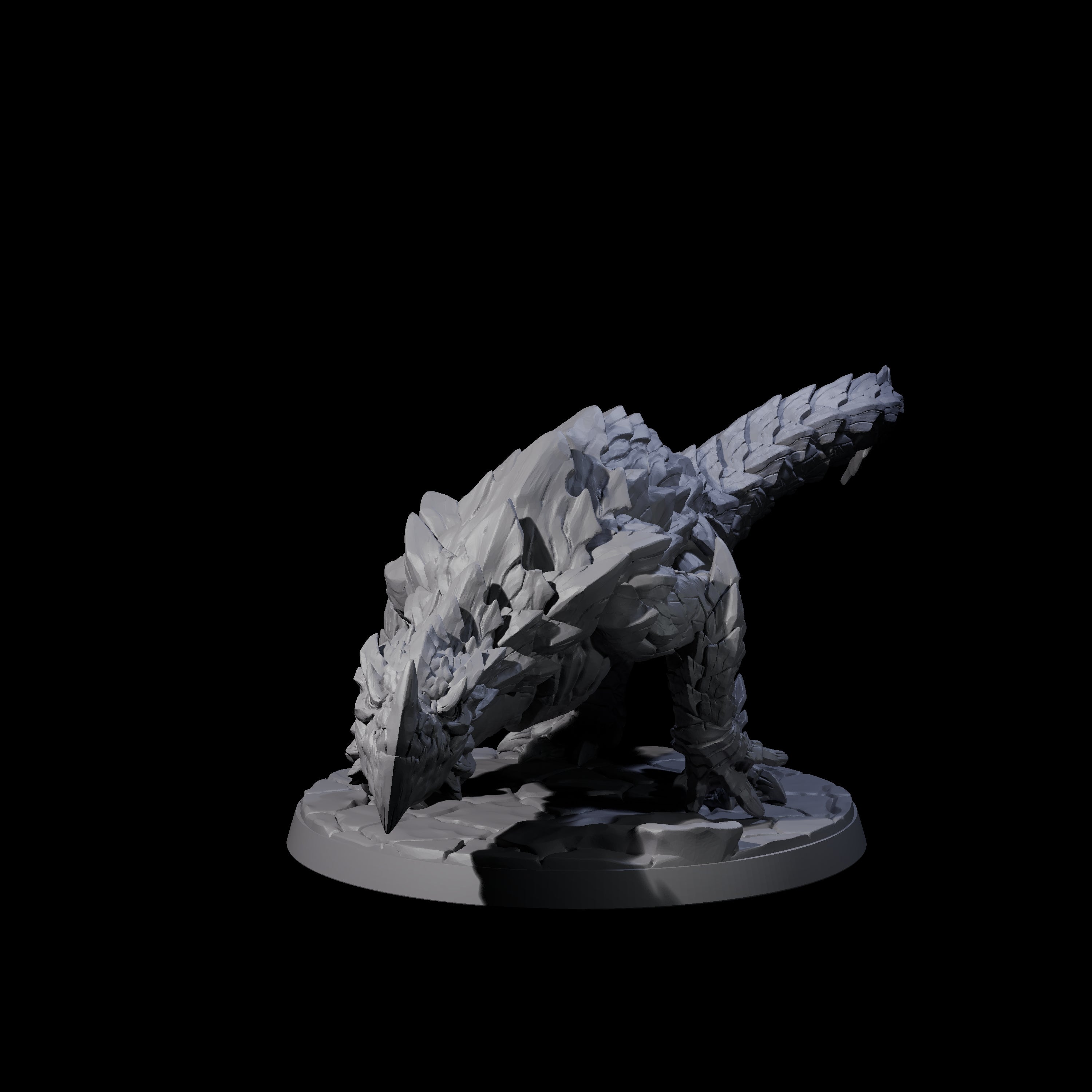 Devious Burrowdrake A Miniature for Dungeons and Dragons, Pathfinder or other TTRPGs