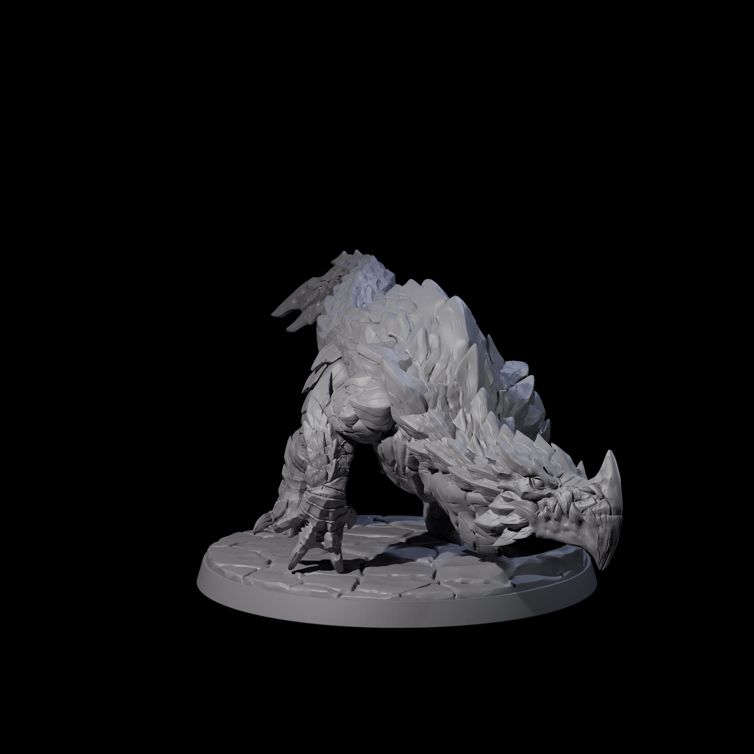 Devious Burrowdrake A Miniature for Dungeons and Dragons, Pathfinder or other TTRPGs