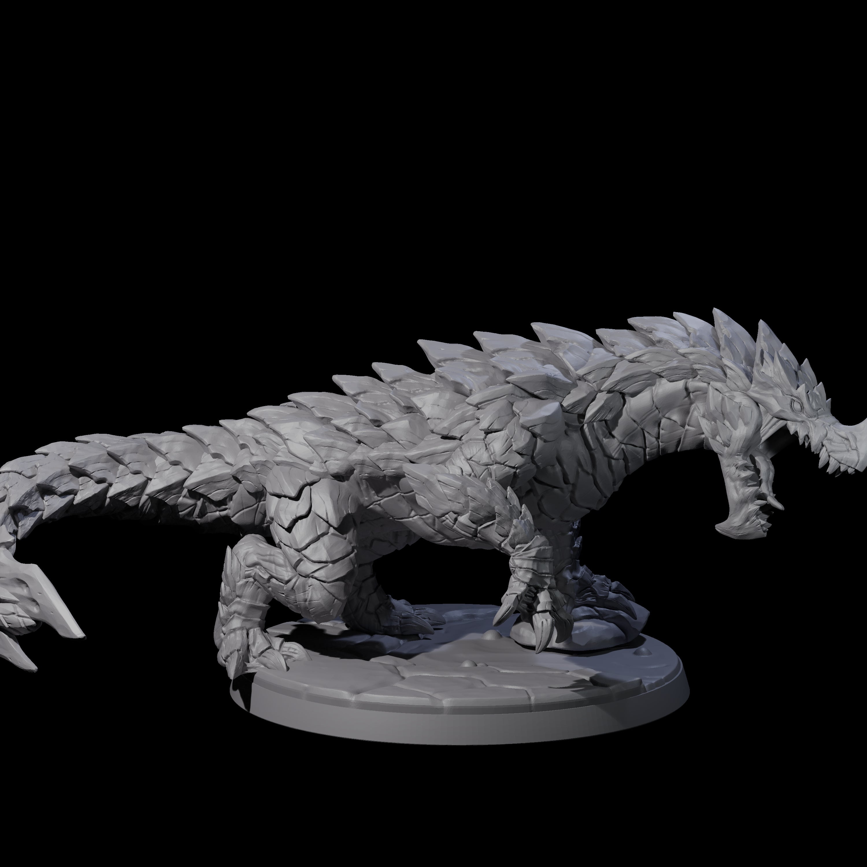 Devious Burrowdrake B Miniature for Dungeons and Dragons, Pathfinder or other TTRPGs