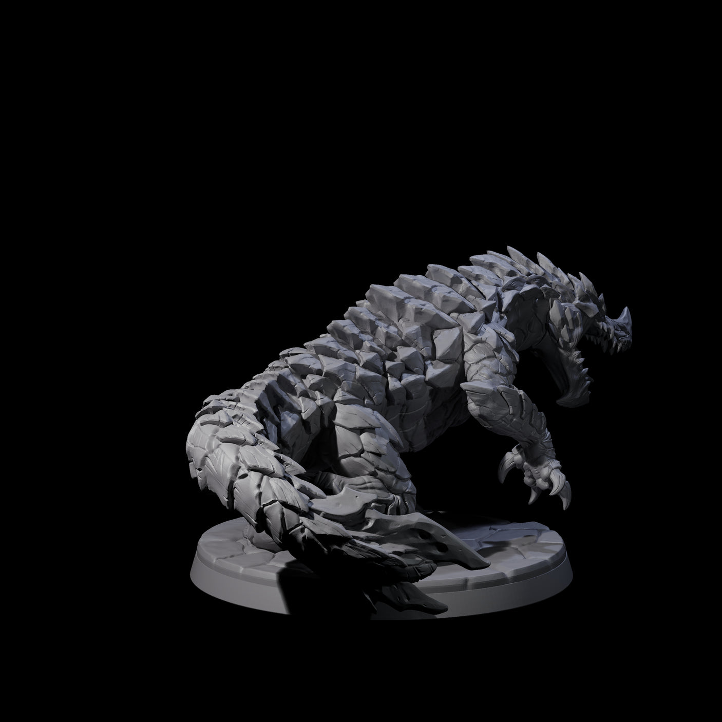 Devious Burrowdrake B Miniature for Dungeons and Dragons, Pathfinder or other TTRPGs