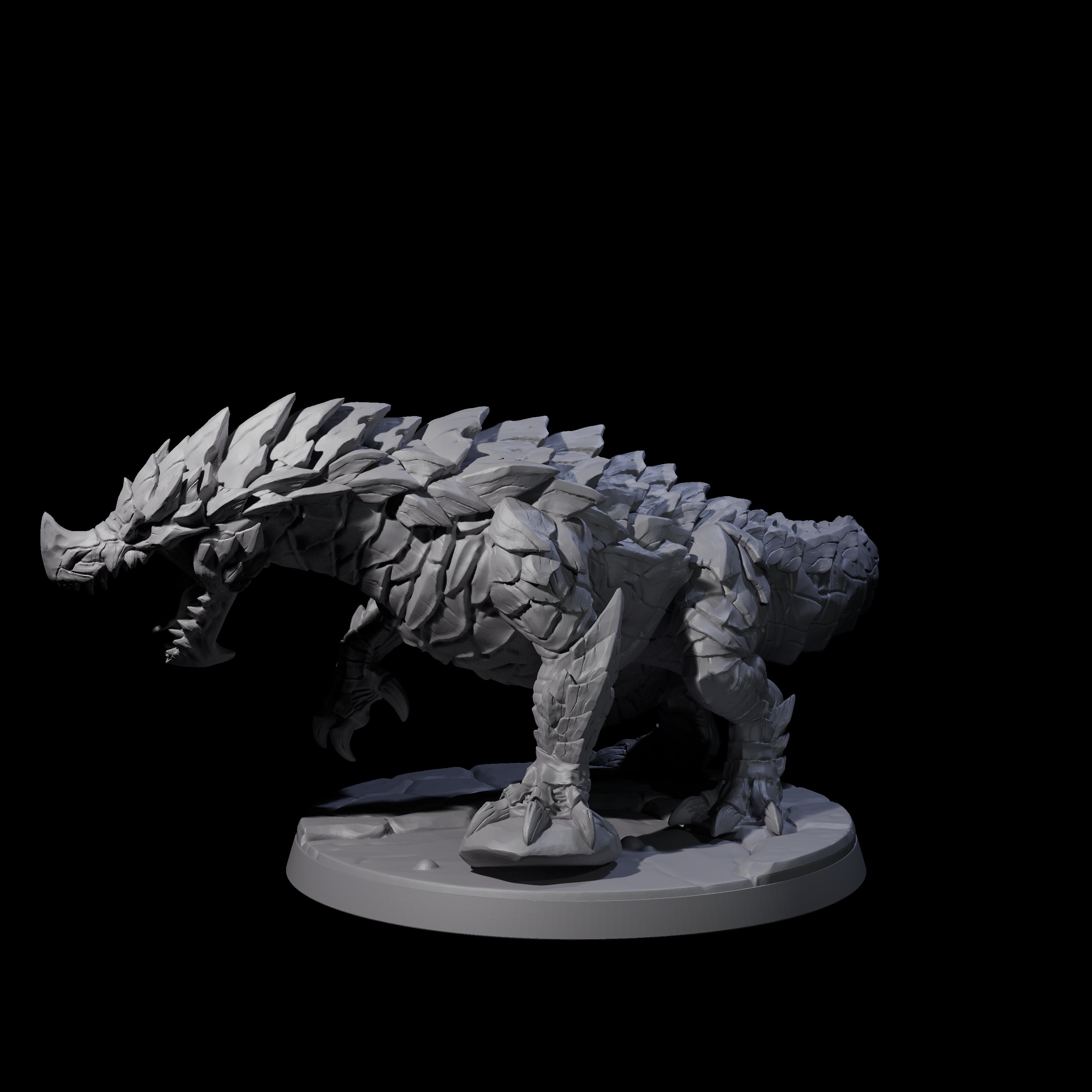 Devious Burrowdrake B Miniature for Dungeons and Dragons, Pathfinder or other TTRPGs