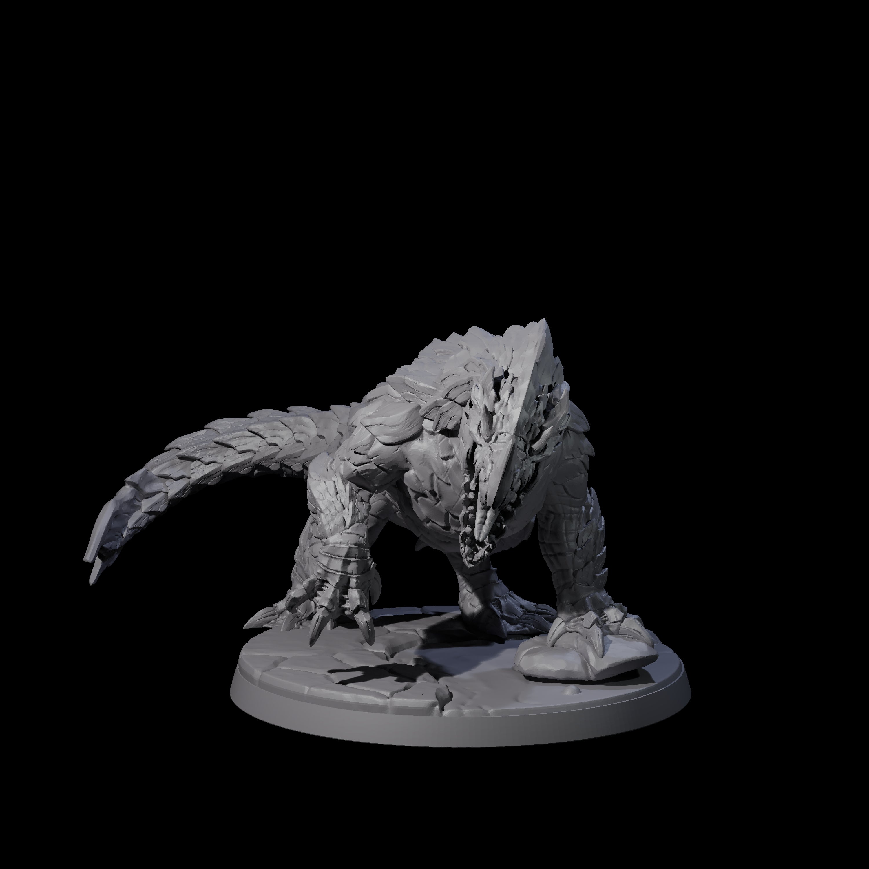 Devious Burrowdrake B Miniature for Dungeons and Dragons, Pathfinder or other TTRPGs