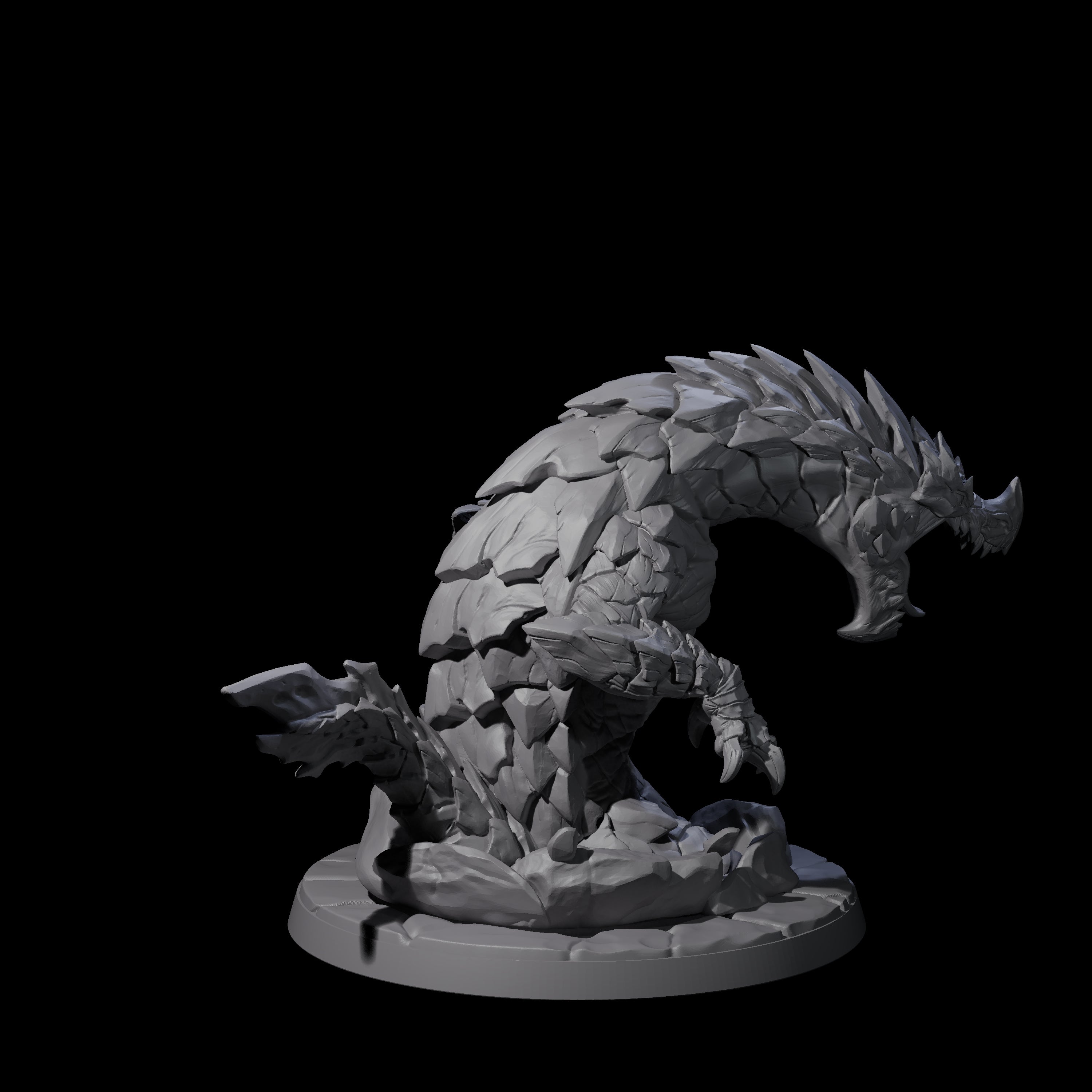 Devious Burrowdrake C Miniature for Dungeons and Dragons, Pathfinder or other TTRPGs