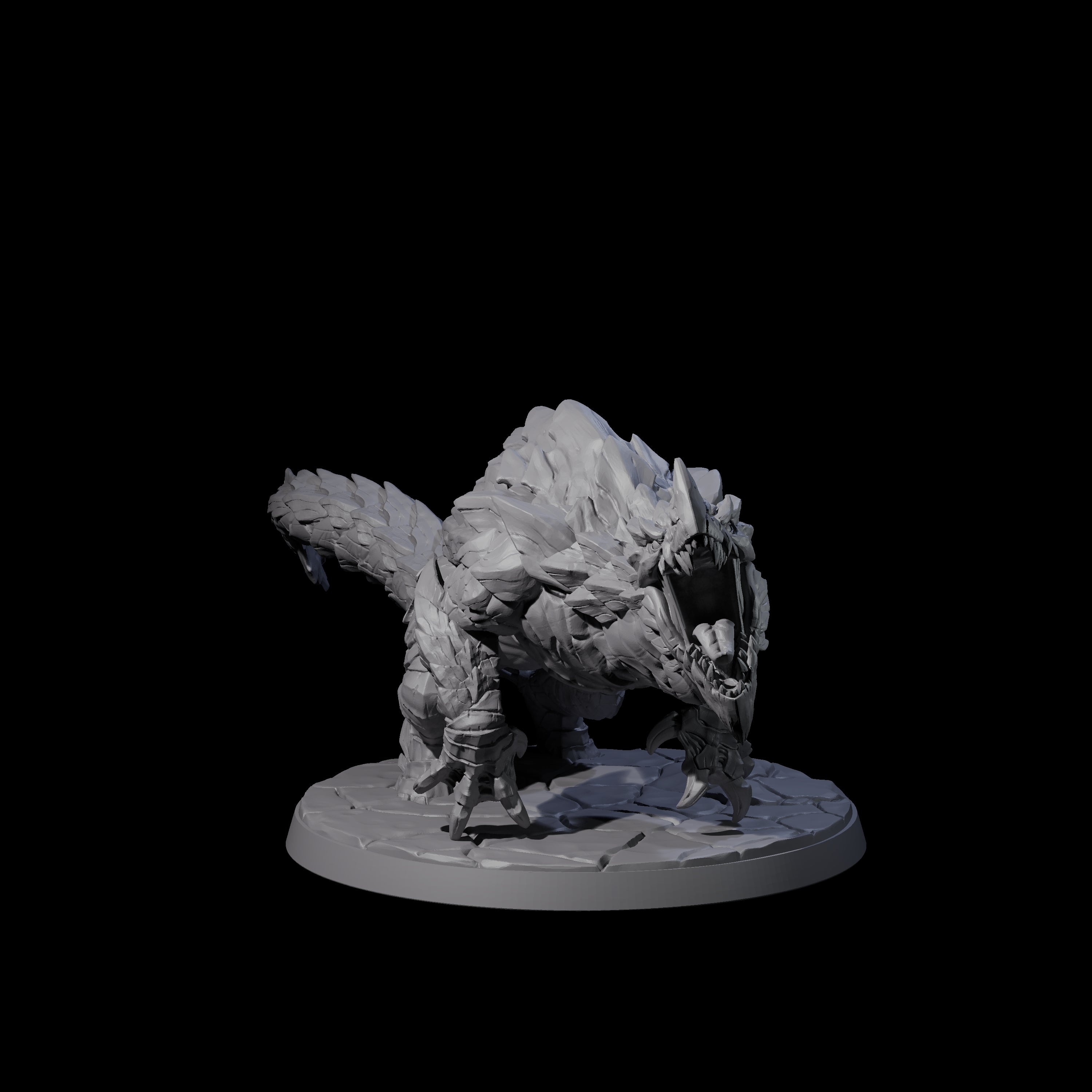 Devious Burrowdrake D Miniature for Dungeons and Dragons, Pathfinder or other TTRPGs