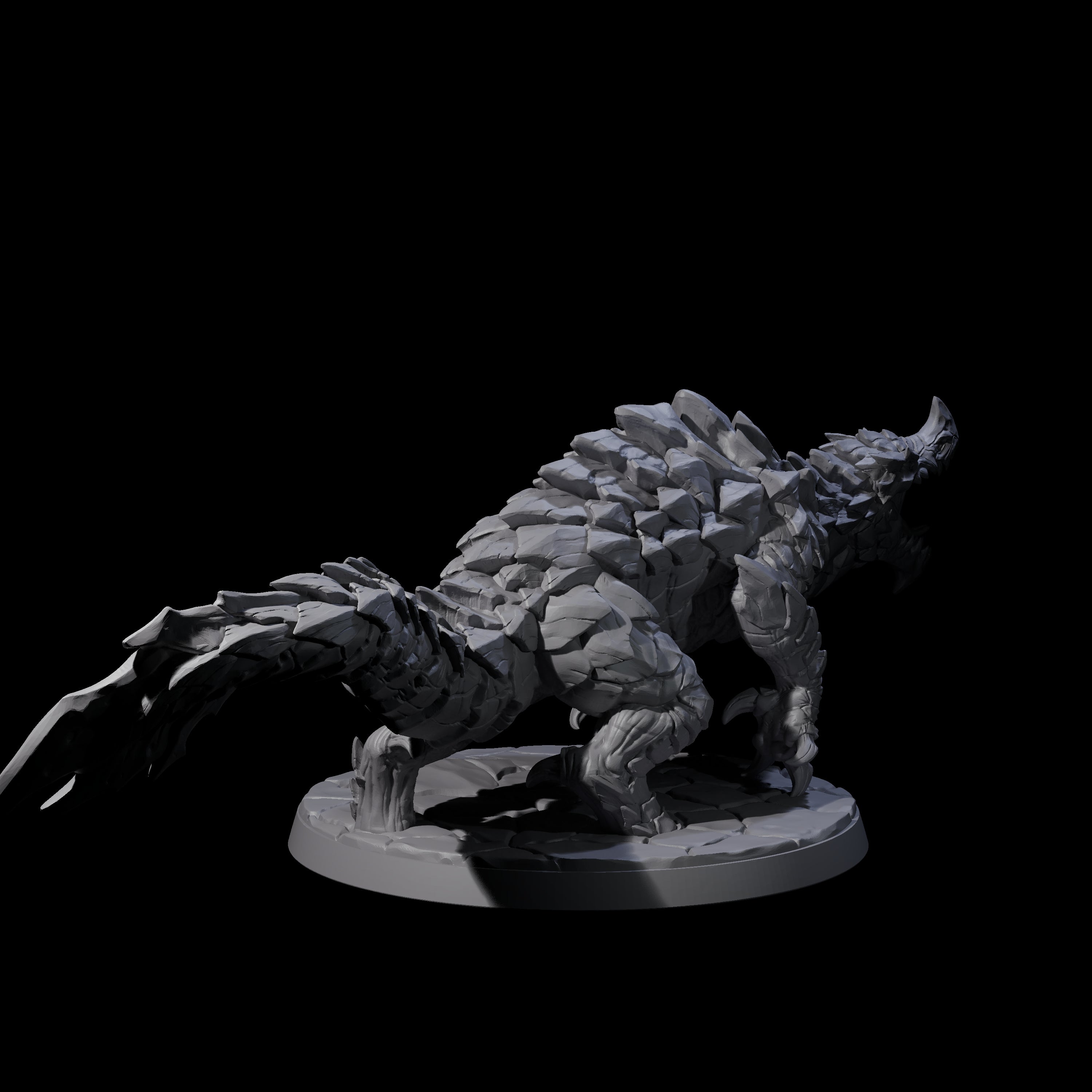 Devious Burrowdrake D Miniature for Dungeons and Dragons, Pathfinder or other TTRPGs