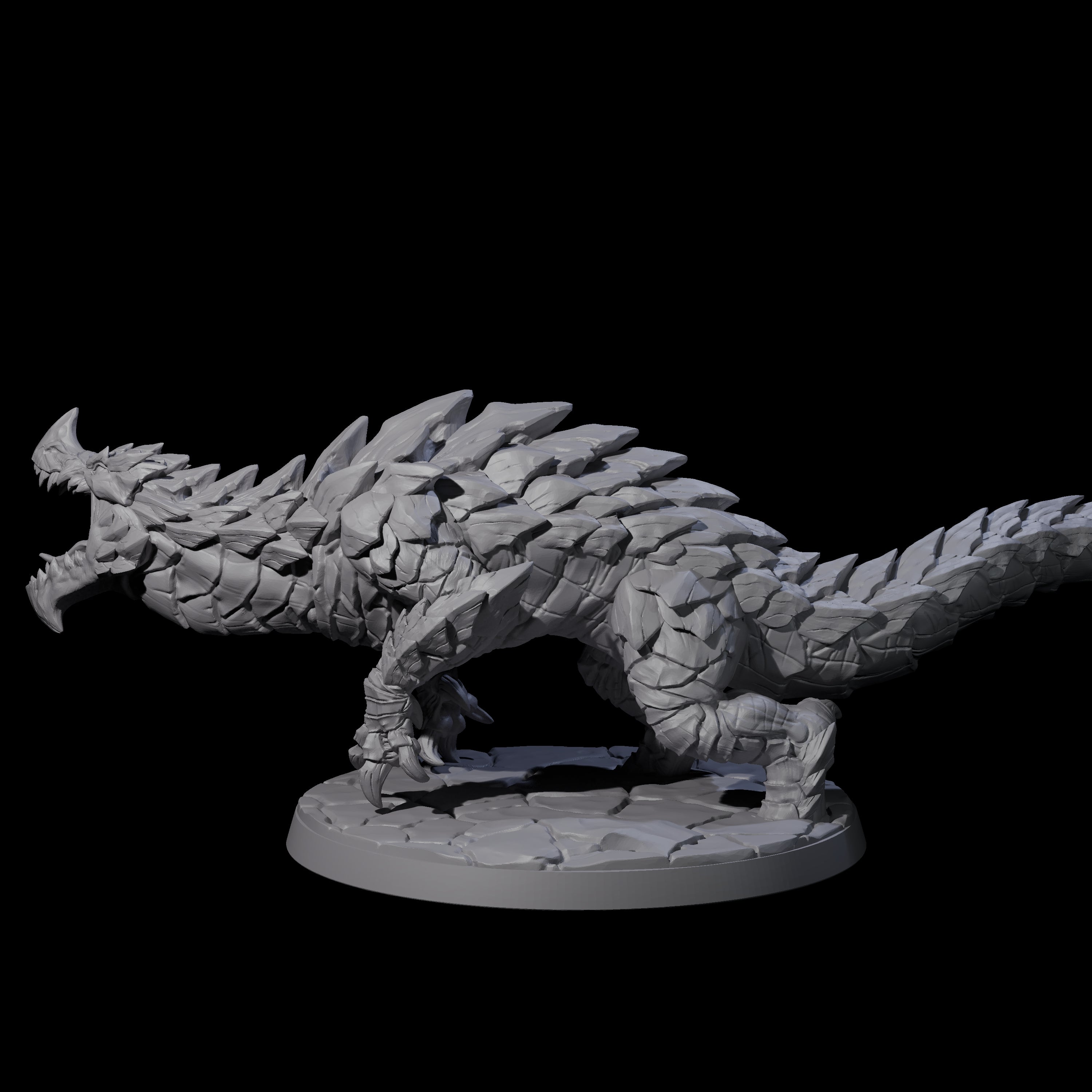 Devious Burrowdrake D Miniature for Dungeons and Dragons, Pathfinder or other TTRPGs