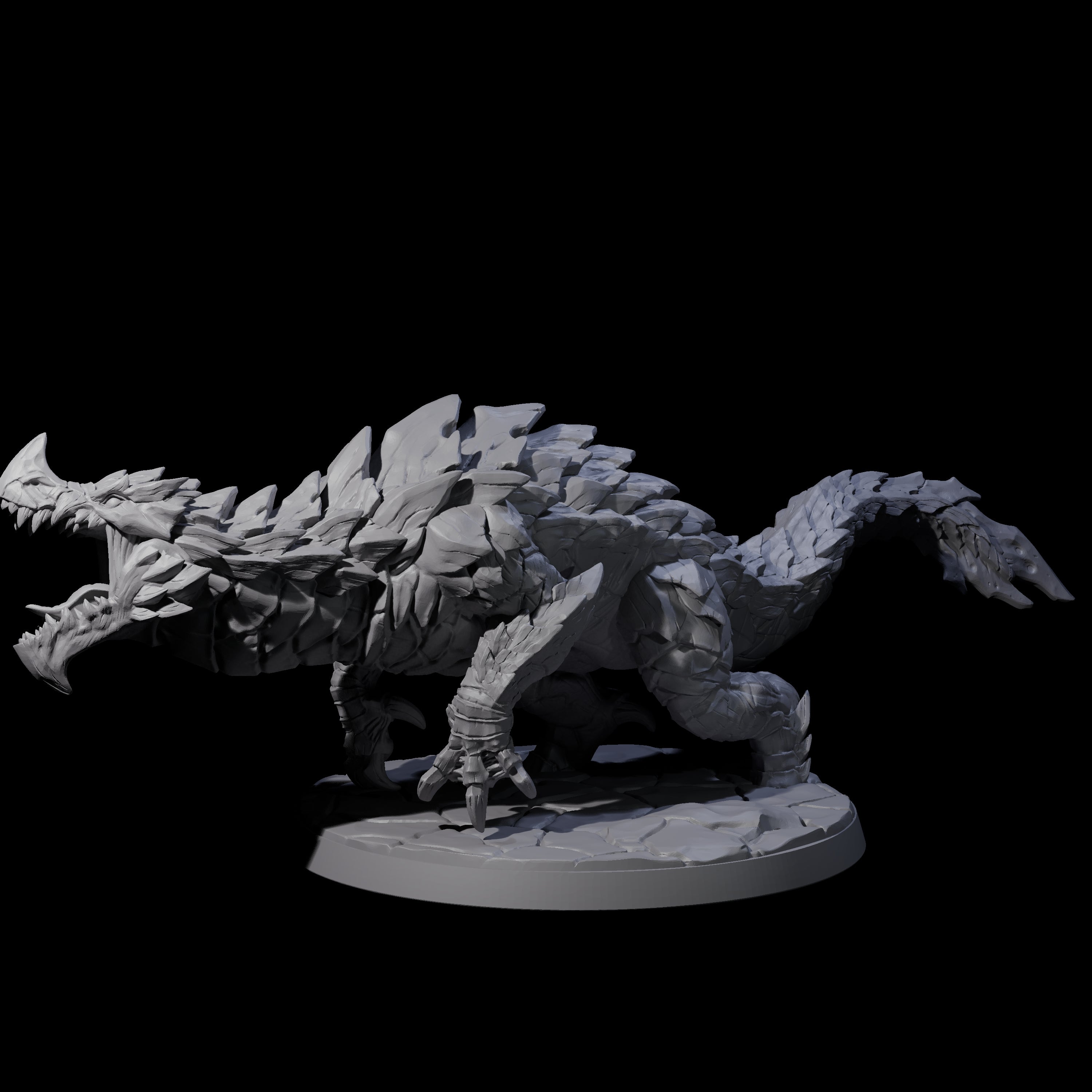 Devious Burrowdrake D Miniature for Dungeons and Dragons, Pathfinder or other TTRPGs