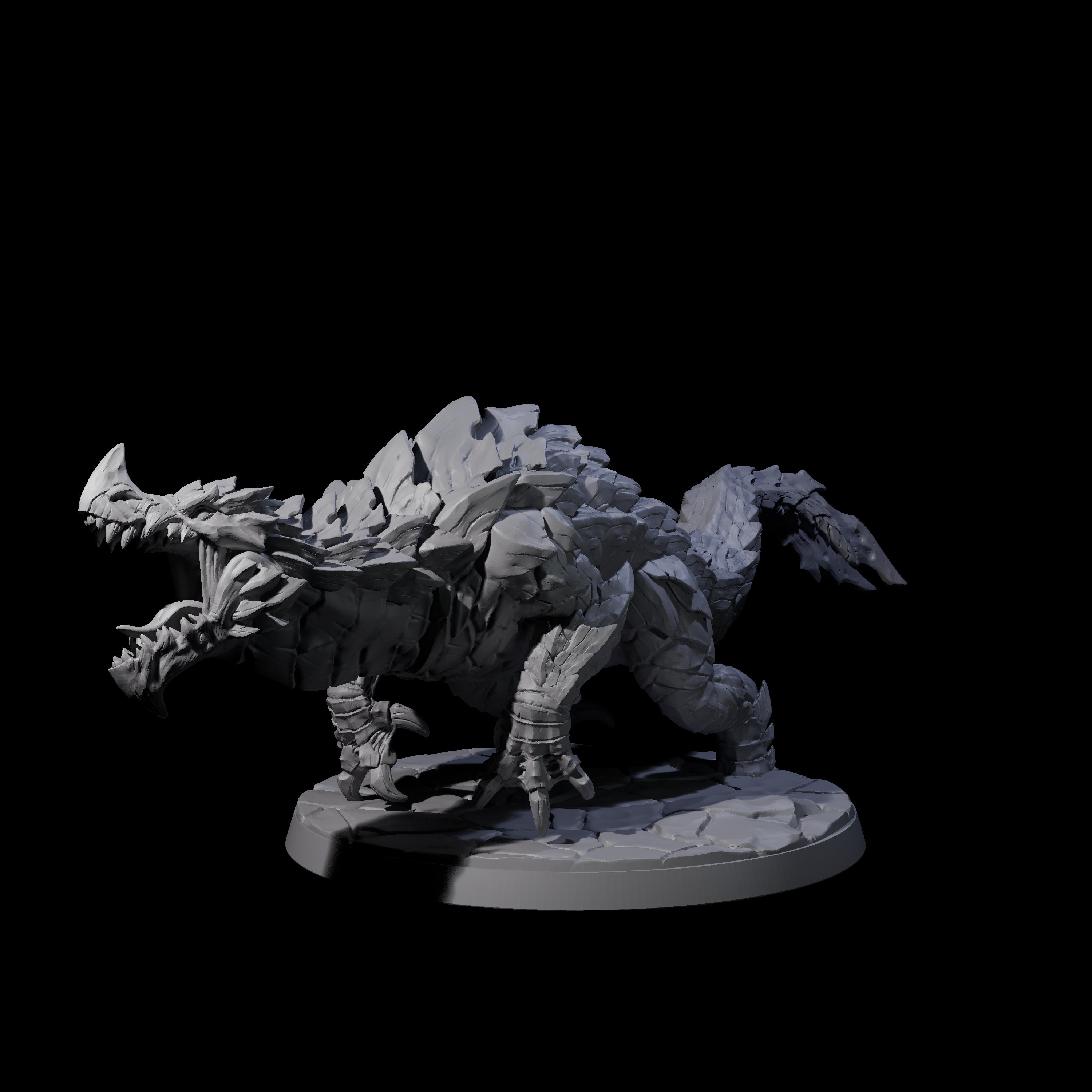 Devious Burrowdrake D Miniature for Dungeons and Dragons, Pathfinder or other TTRPGs