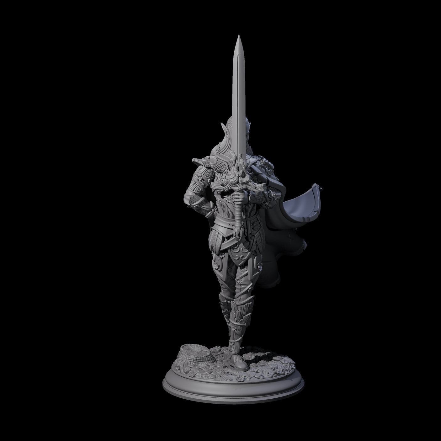 Devout Elven Blade Dancer Miniature for Dungeons and Dragons, Pathfinder or other TTRPGs