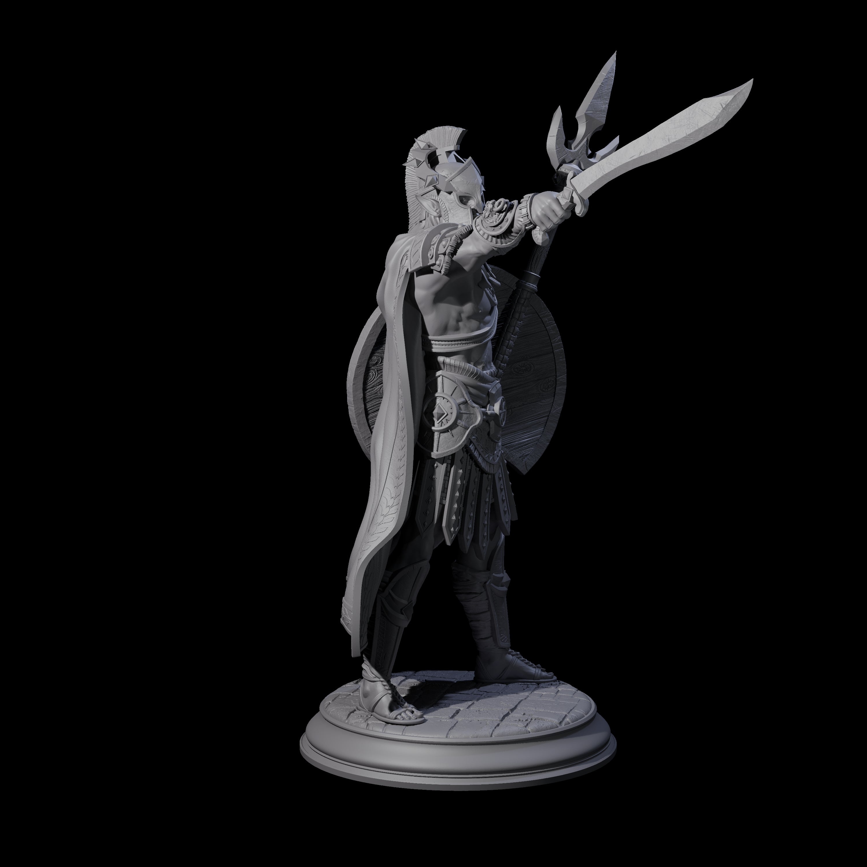 Devout Human Centurion Miniature for Dungeons and Dragons, Pathfinder or other TTRPGs