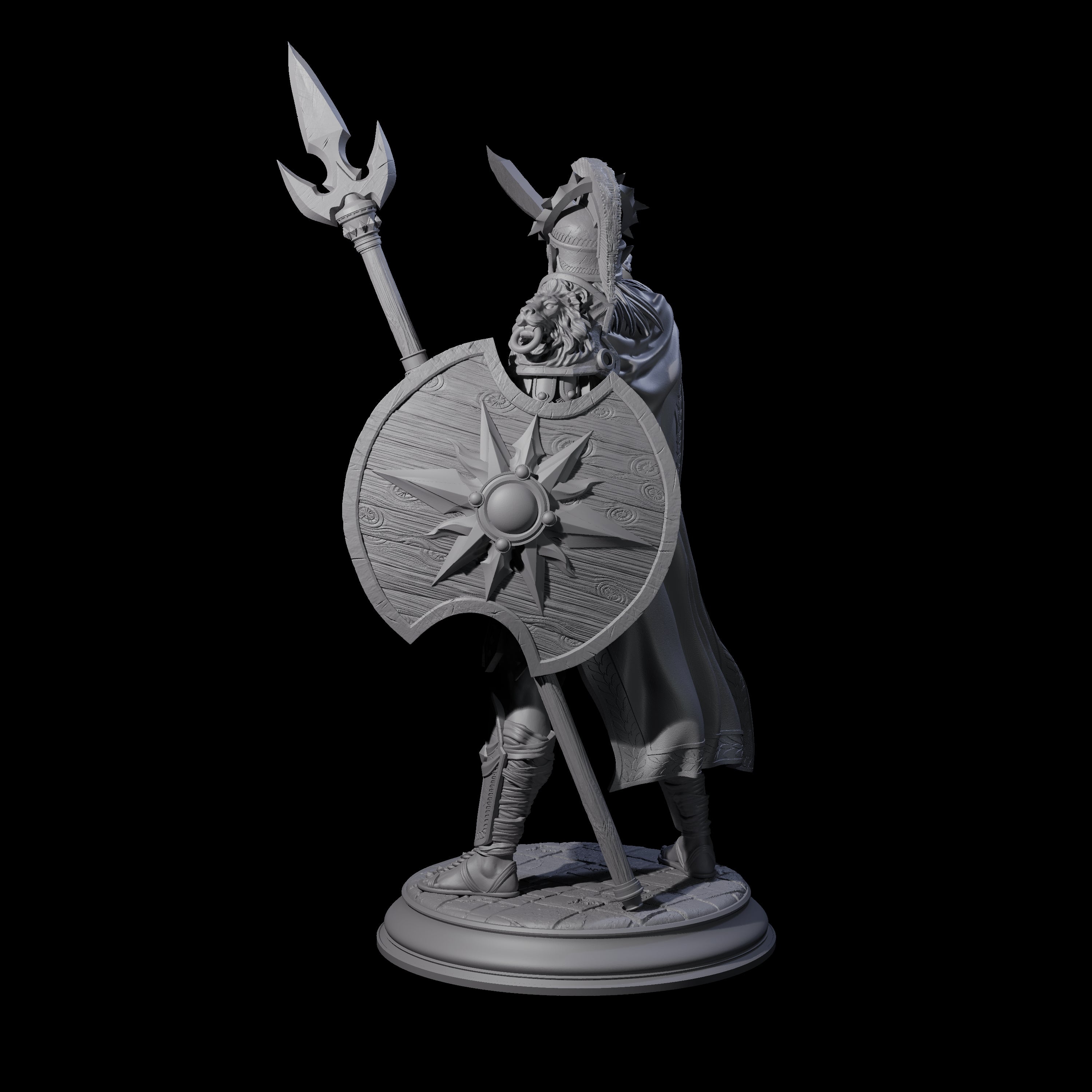 Devout Human Centurion Miniature for Dungeons and Dragons, Pathfinder or other TTRPGs
