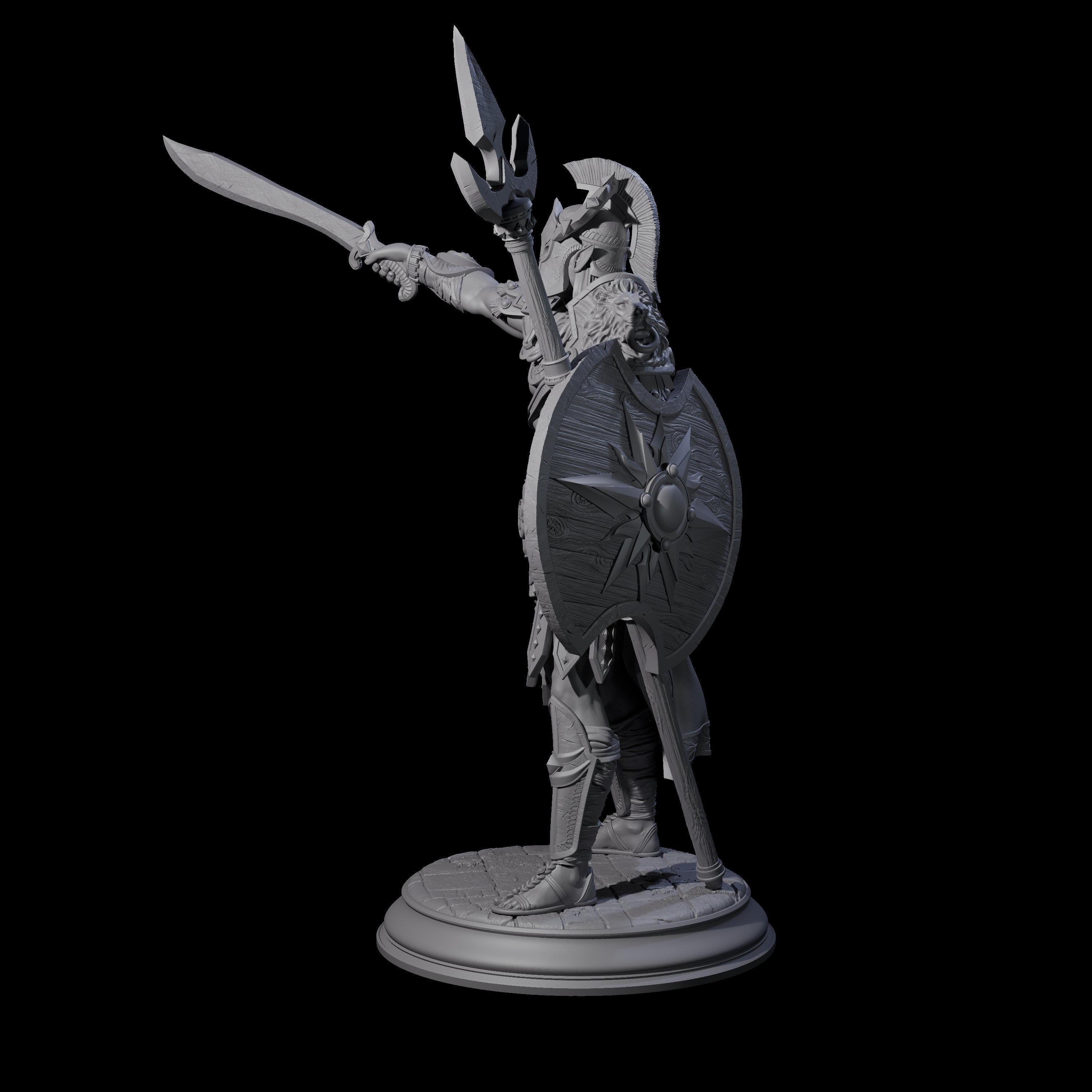 Devout Human Centurion Miniature for Dungeons and Dragons, Pathfinder or other TTRPGs