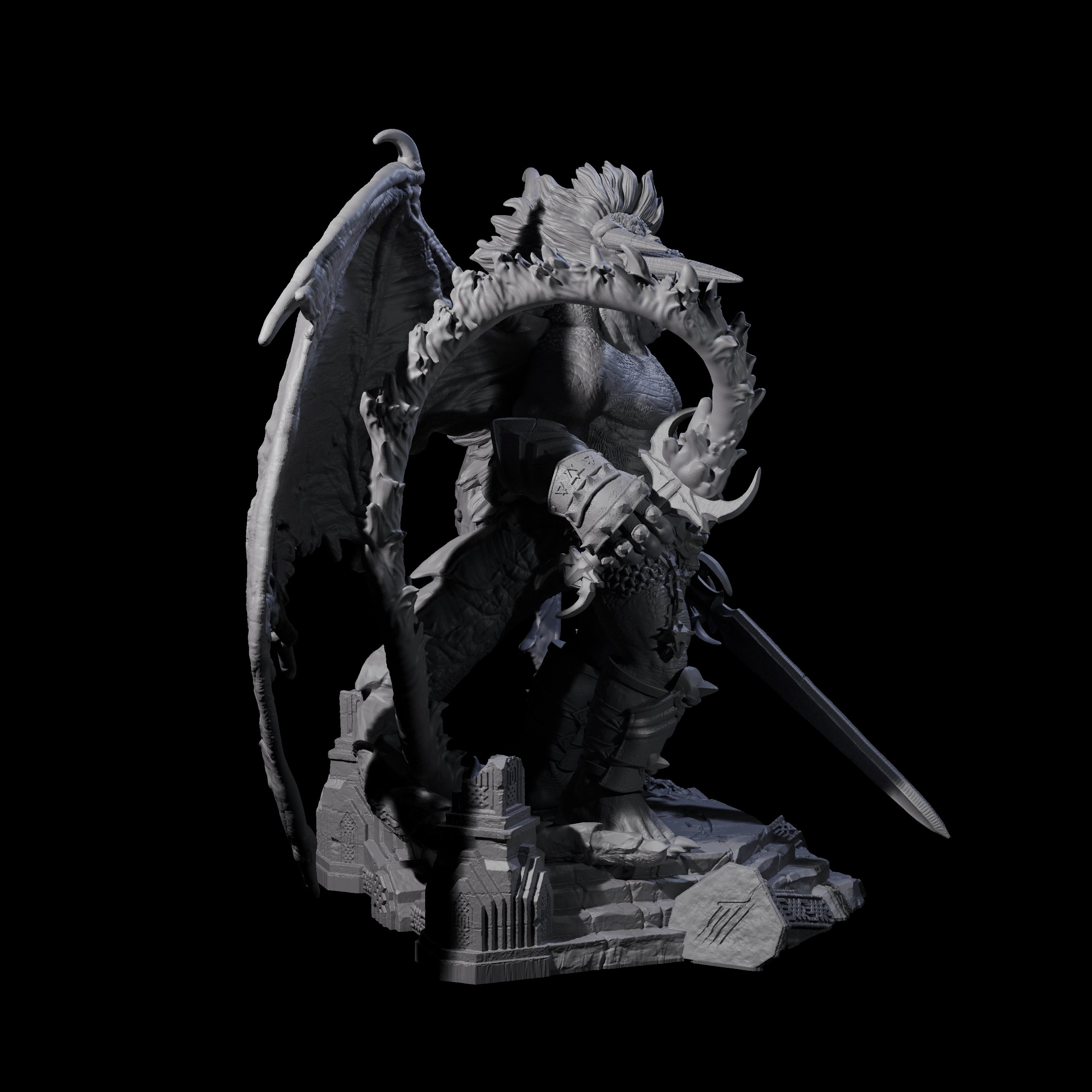 Diabolic Balor Miniature for Dungeons and Dragons, Pathfinder or other TTRPGs